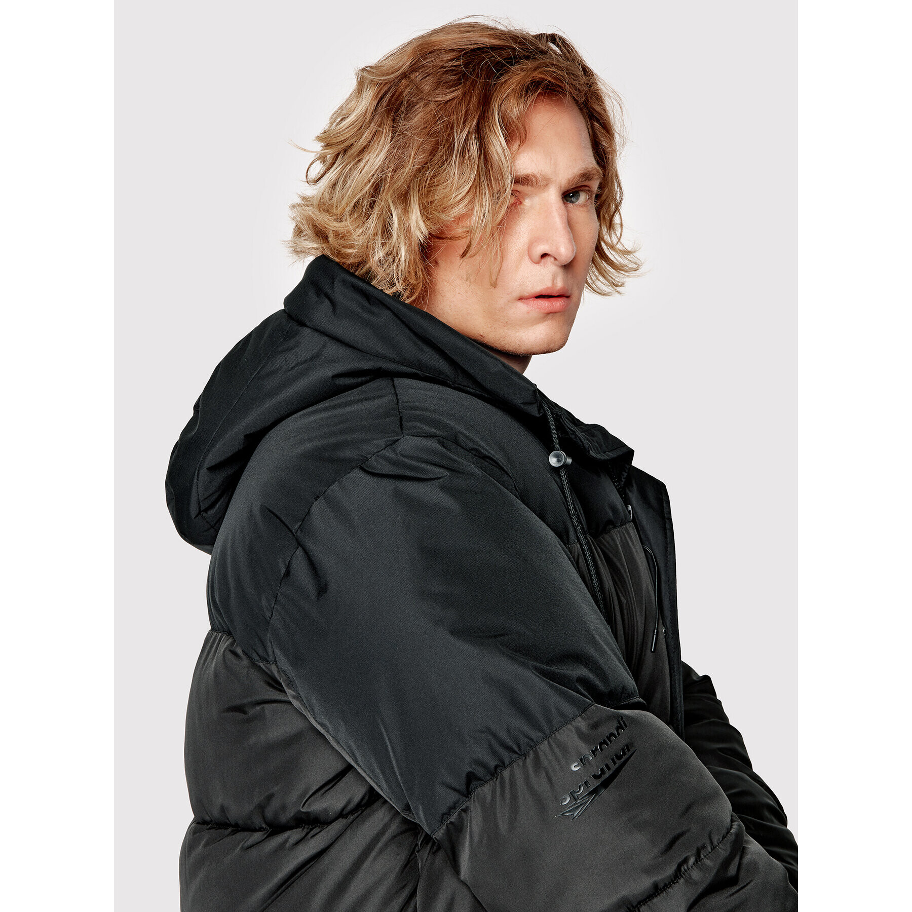 Sprandi Пухено яке SP22-KUM511 Черен Regular Fit - Pepit.bg