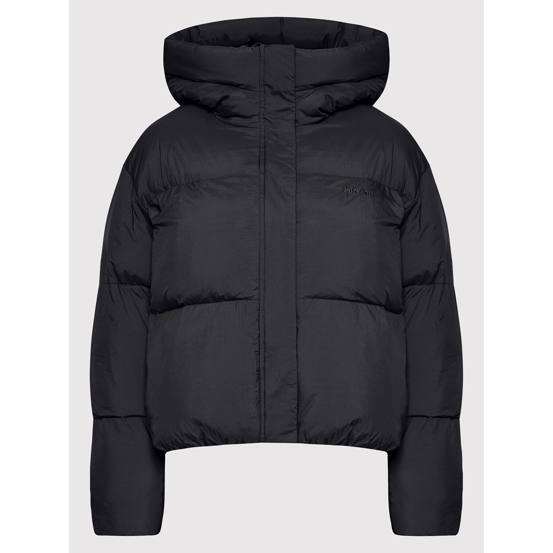 Sprandi Пухено яке SP22-KUD511 Черен Relaxed Fit - Pepit.bg