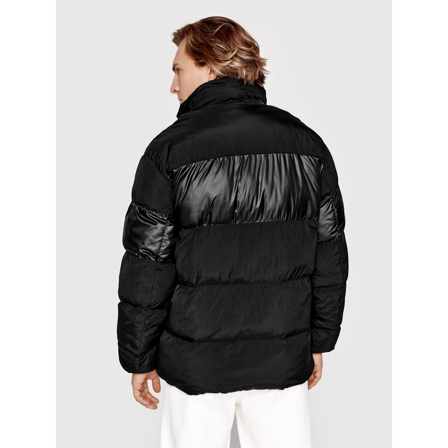 Sprandi Пухено яке SP22-KUM533 Черен Regular Fit - Pepit.bg