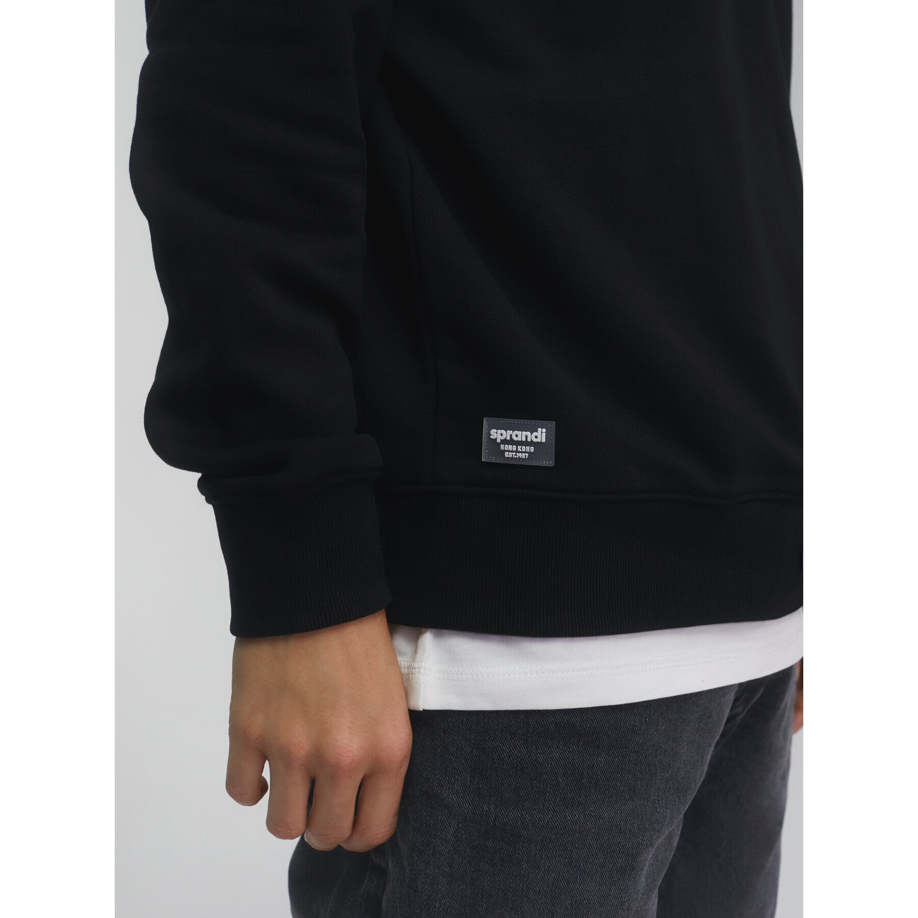 Sprandi Суитшърт AW21-BLM010 Черен Regular Fit - Pepit.bg