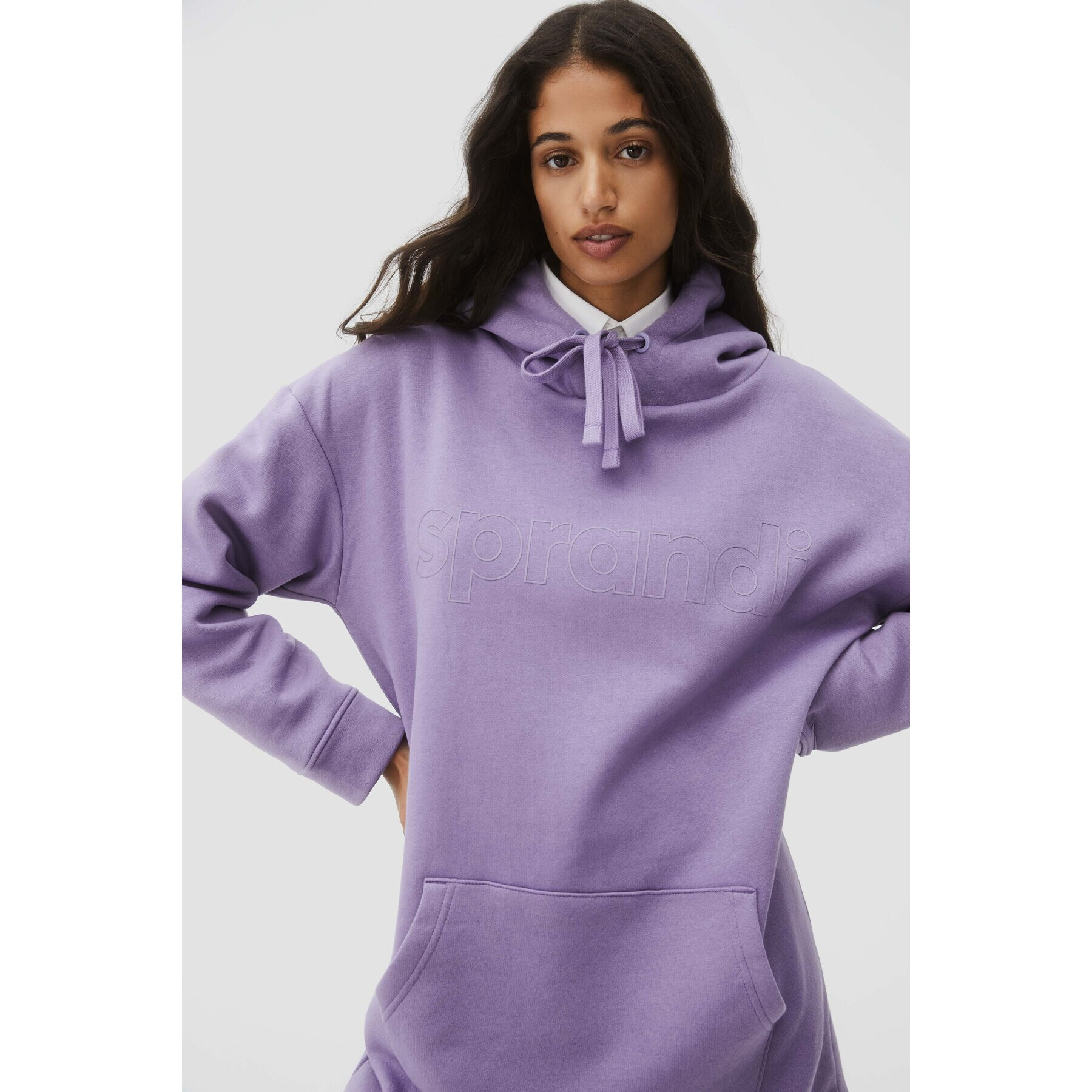 Sprandi Суитшърт AW21-SUD009 Виолетов Relaxed Fit - Pepit.bg