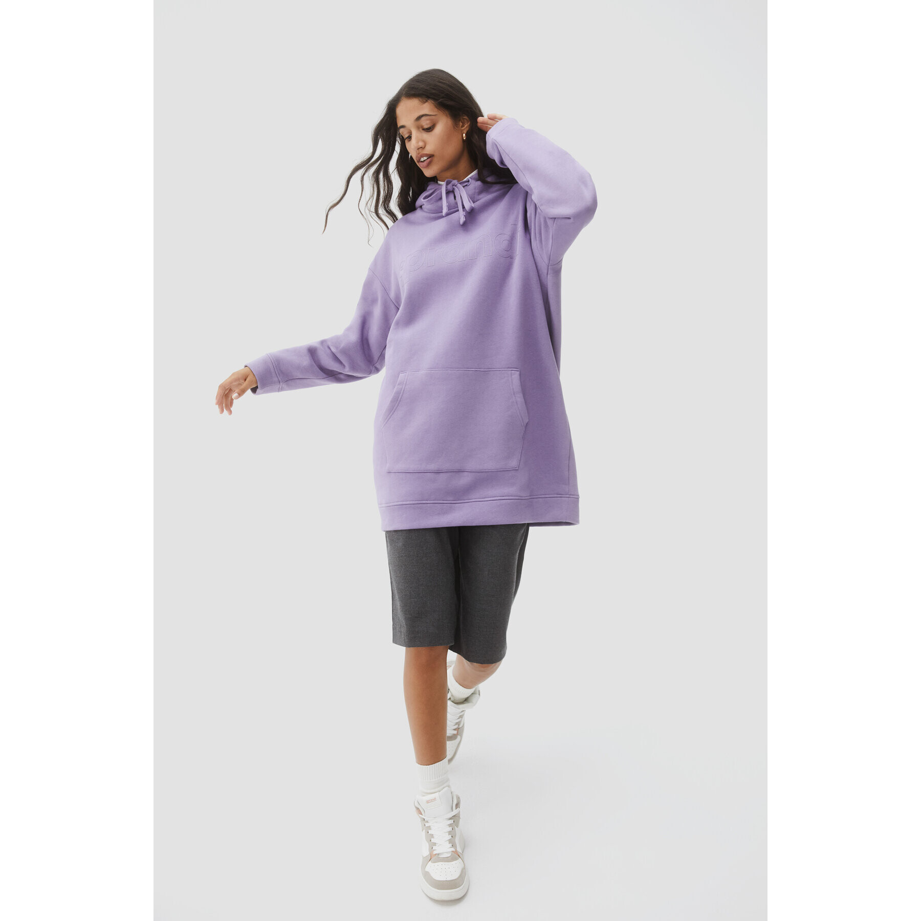 Sprandi Суитшърт AW21-SUD009 Виолетов Relaxed Fit - Pepit.bg