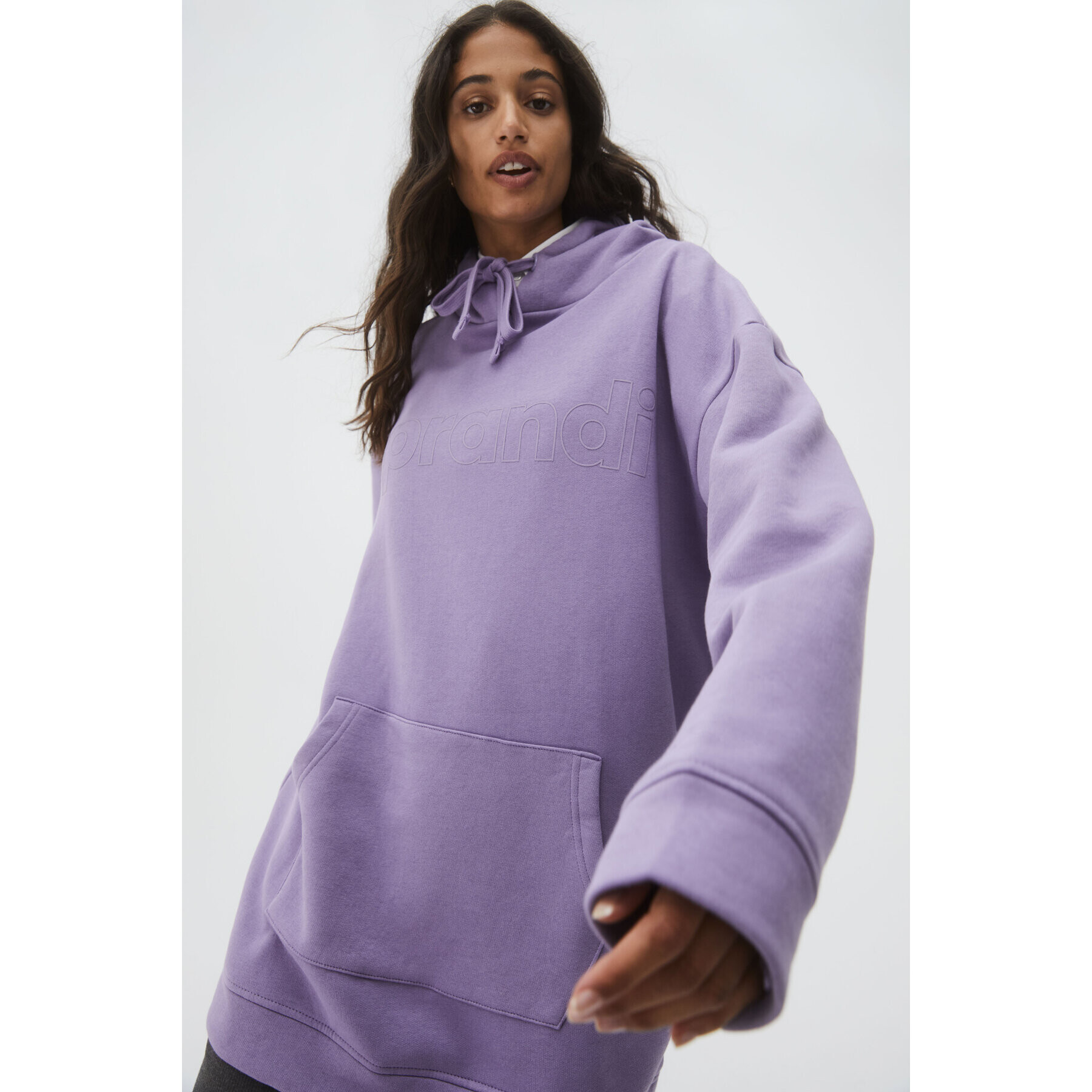 Sprandi Суитшърт AW21-SUD009 Виолетов Relaxed Fit - Pepit.bg