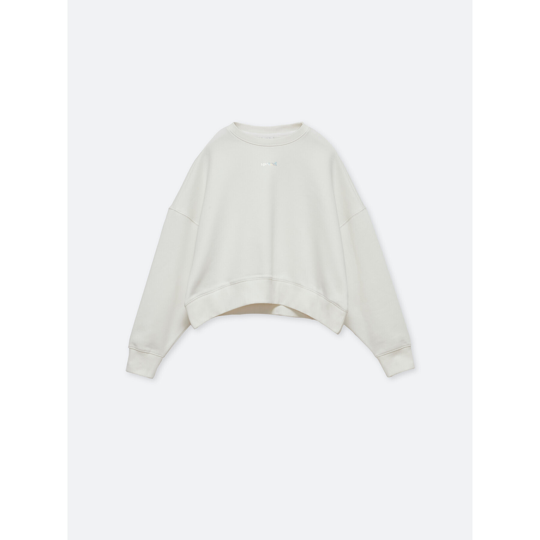 Sprandi Суитшърт SP22-BLD102 Бял Relaxed Fit - Pepit.bg