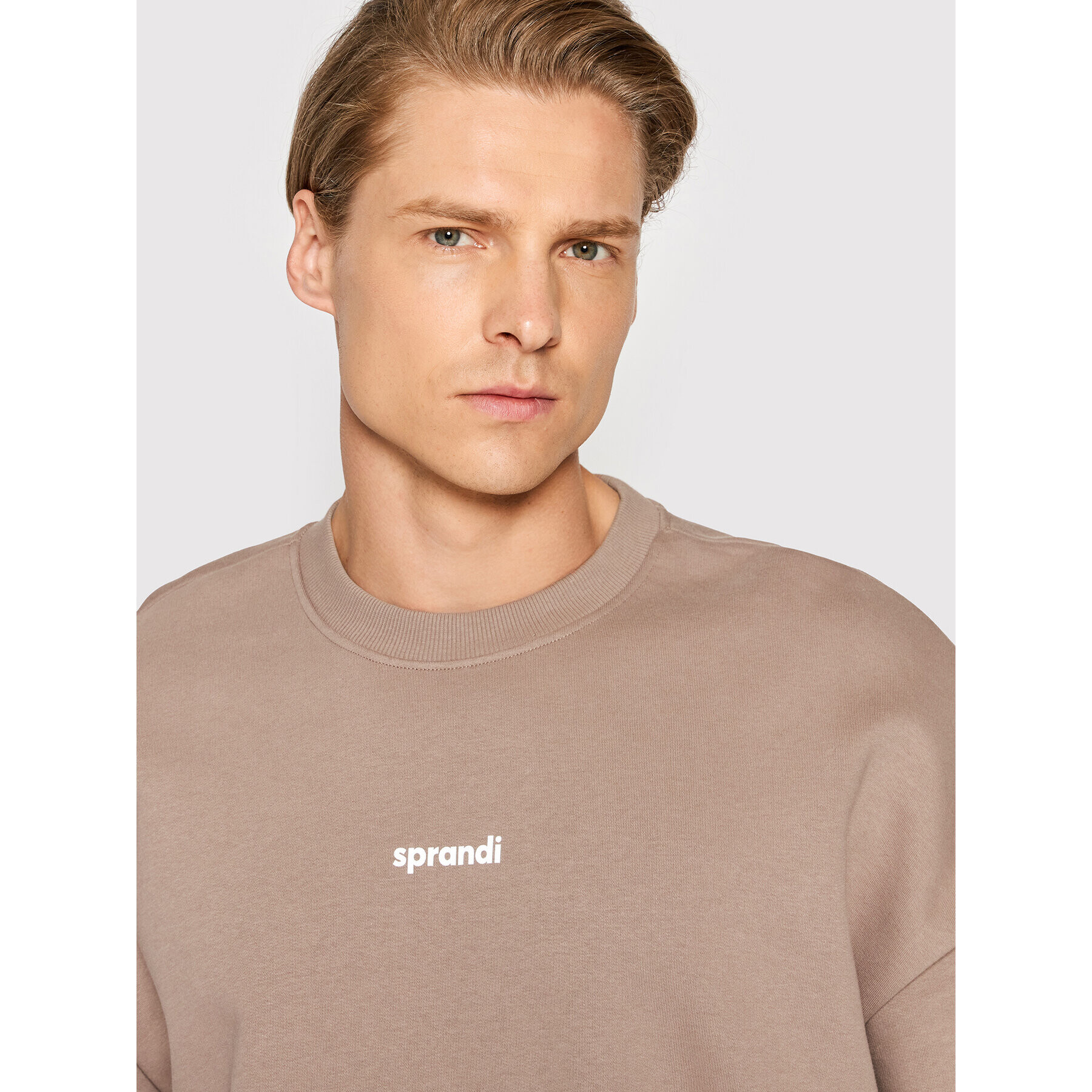 Sprandi Суитшърт SP22-BLM101 Кафяв Relaxed Fit - Pepit.bg