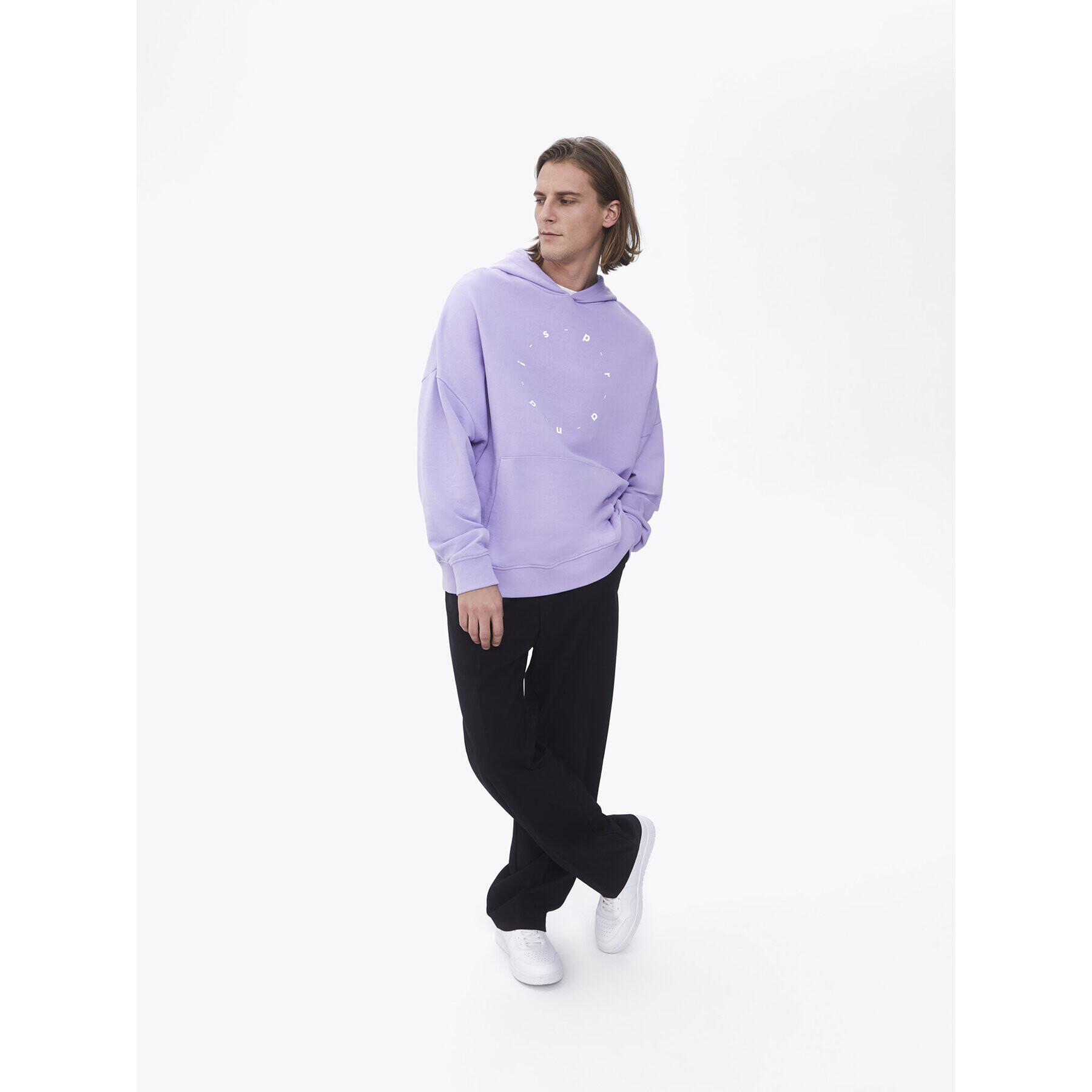 Sprandi Суитшърт SP22-BLM111 Виолетов Relaxed Fit - Pepit.bg