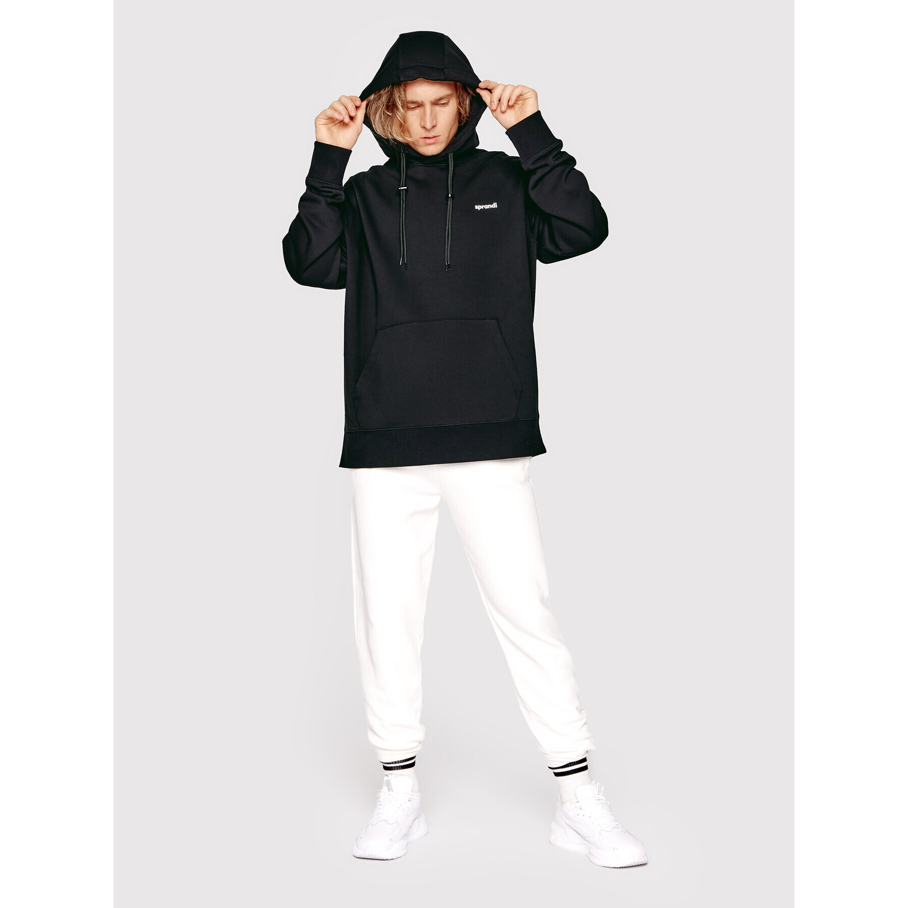 Sprandi Суитшърт SP22-BLU531 Черен Regular Fit - Pepit.bg