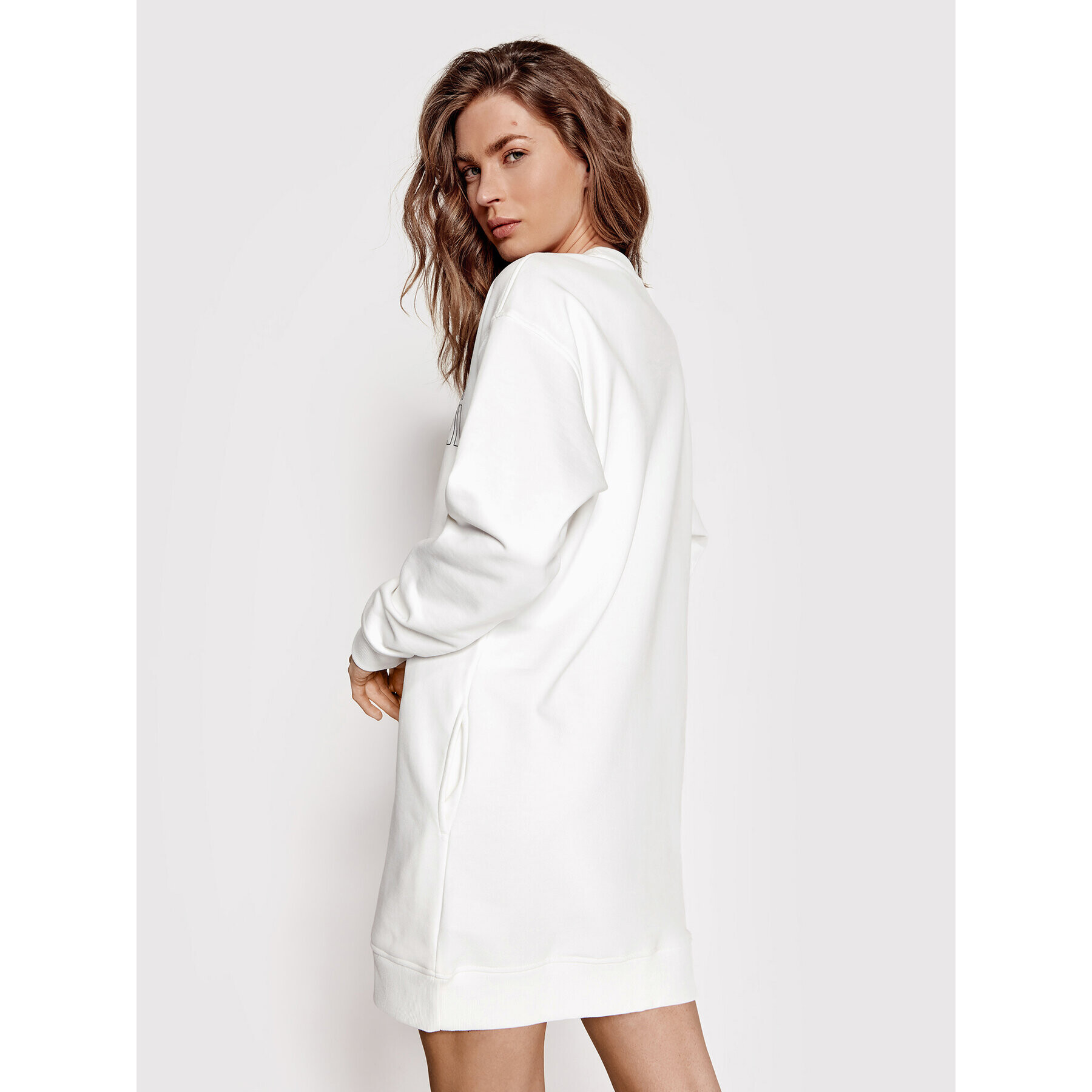 Sprandi Суитшърт SP22-SUD001 Бял Relaxed Fit - Pepit.bg