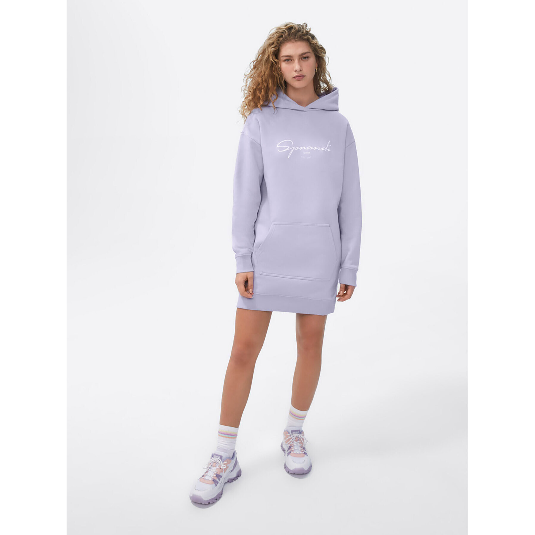Sprandi Суитшърт SP22-SUD012 Виолетов Relaxed Fit - Pepit.bg