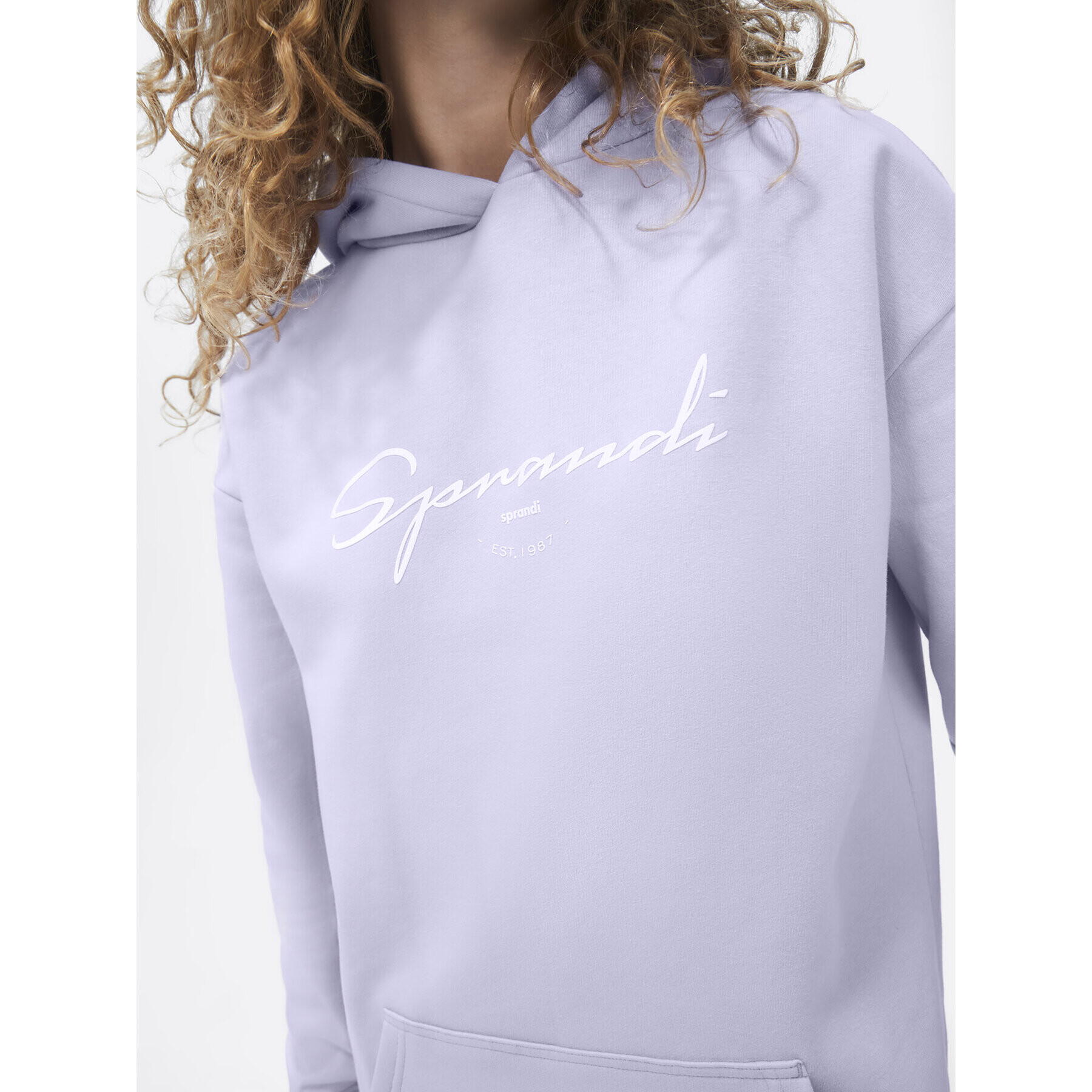 Sprandi Суитшърт SP22-SUD012 Виолетов Relaxed Fit - Pepit.bg