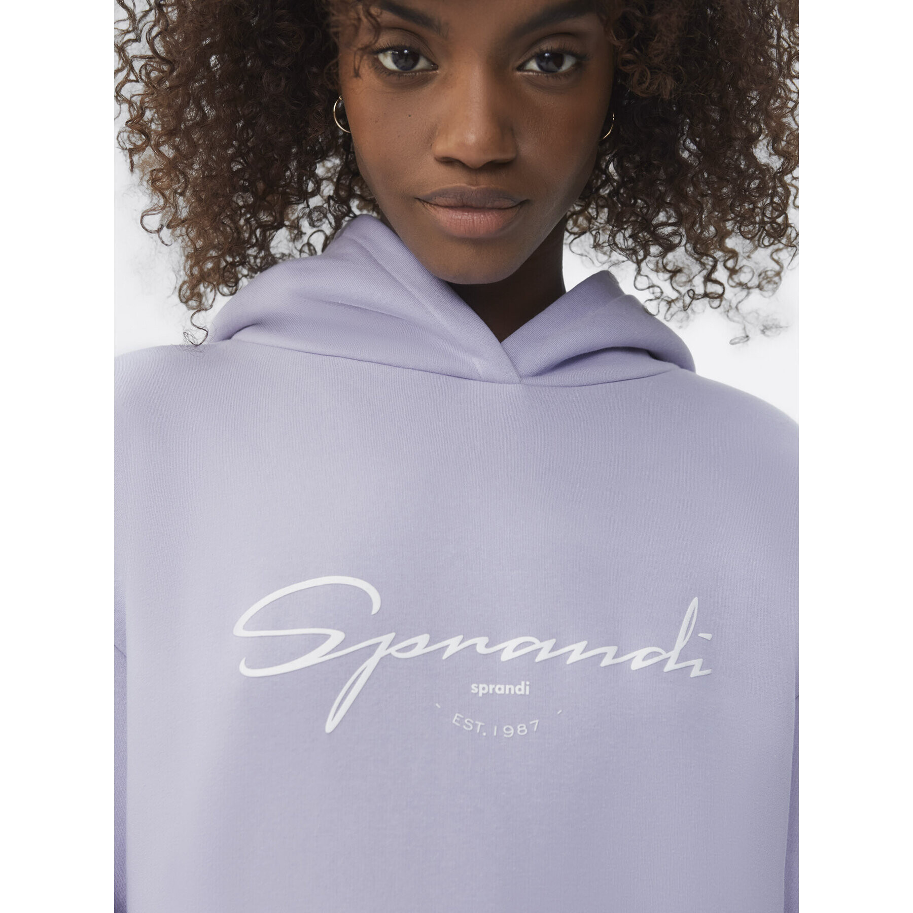Sprandi Суитшърт SP22-SUD012 Виолетов Relaxed Fit - Pepit.bg