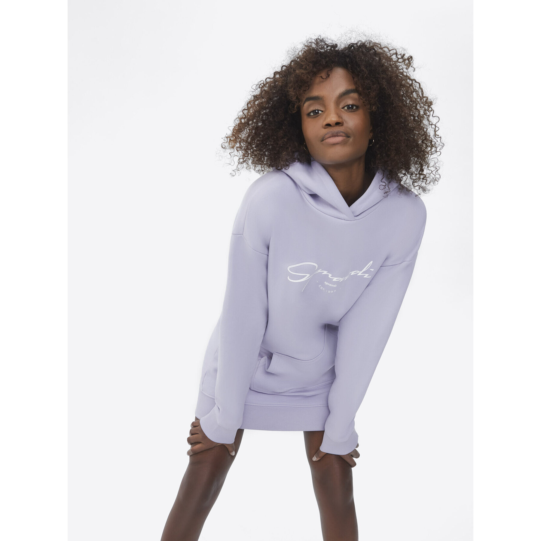 Sprandi Суитшърт SP22-SUD012 Виолетов Relaxed Fit - Pepit.bg