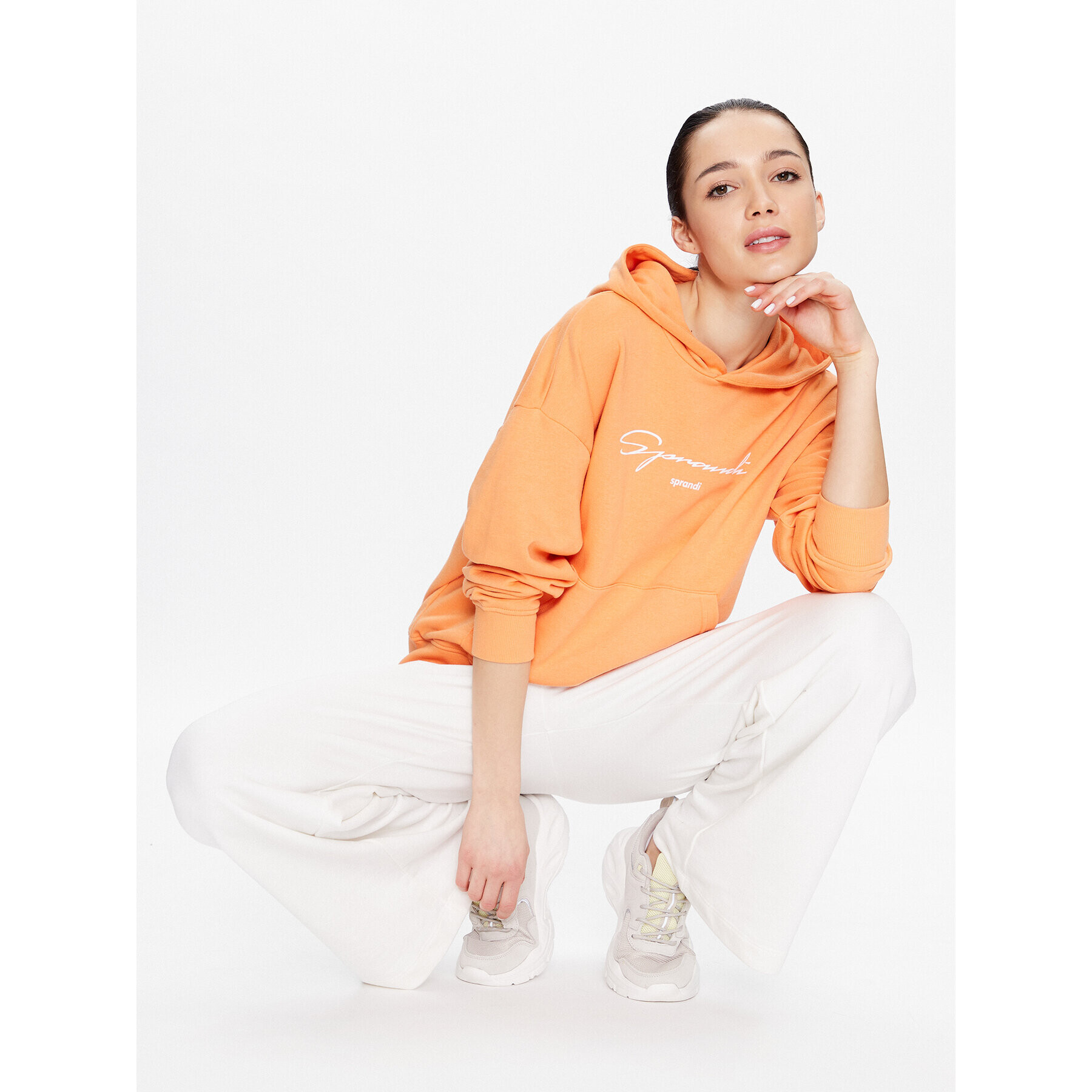 Sprandi Суитшърт SP3-BLD013 Оранжев Regular Fit - Pepit.bg