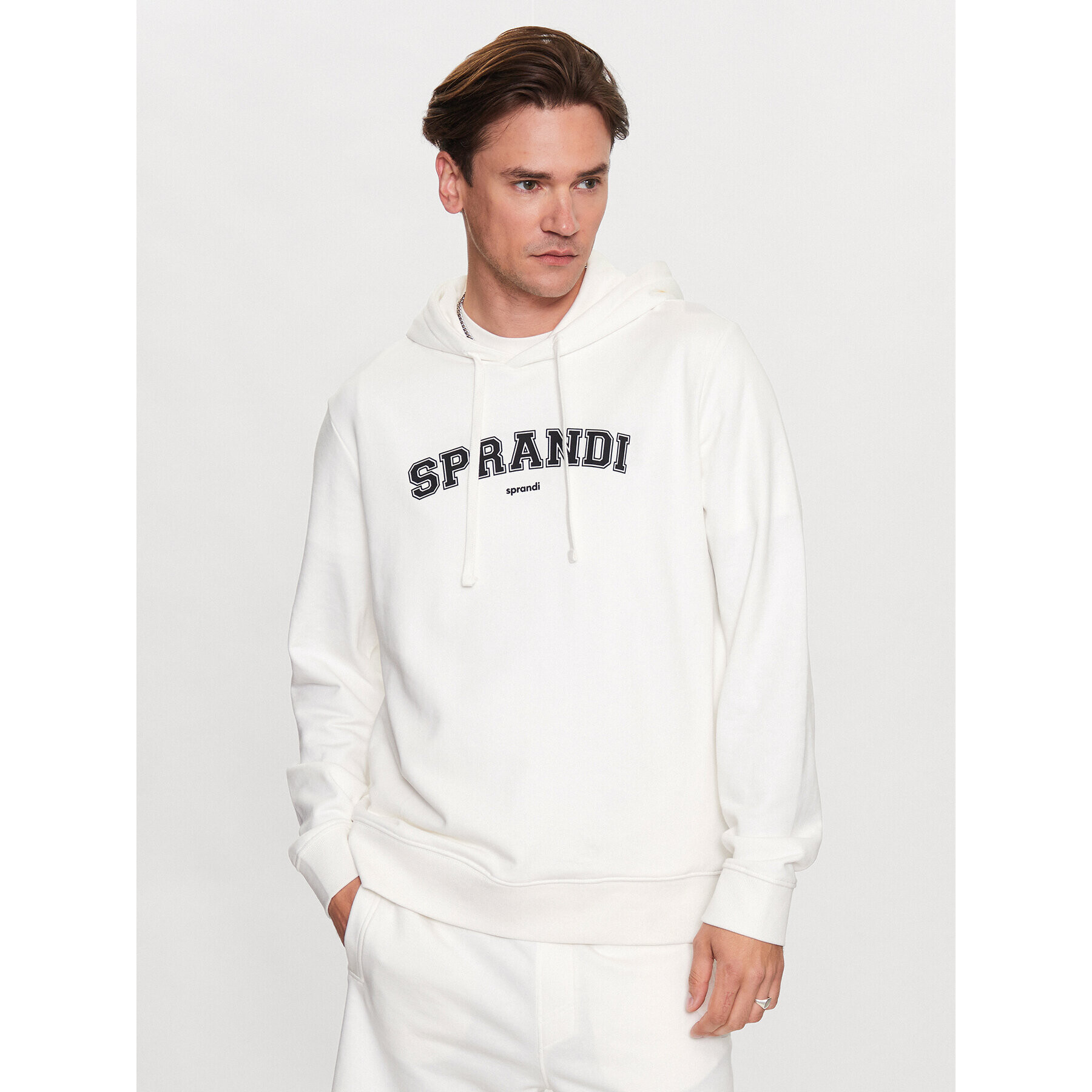 Sprandi Суитшърт SP3-BLM031 Бял Regular Fit - Pepit.bg