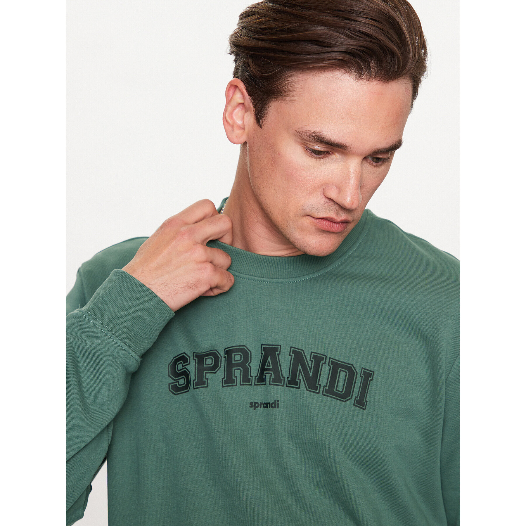 Sprandi Суитшърт SP3-BLM043 Зелен Regular Fit - Pepit.bg