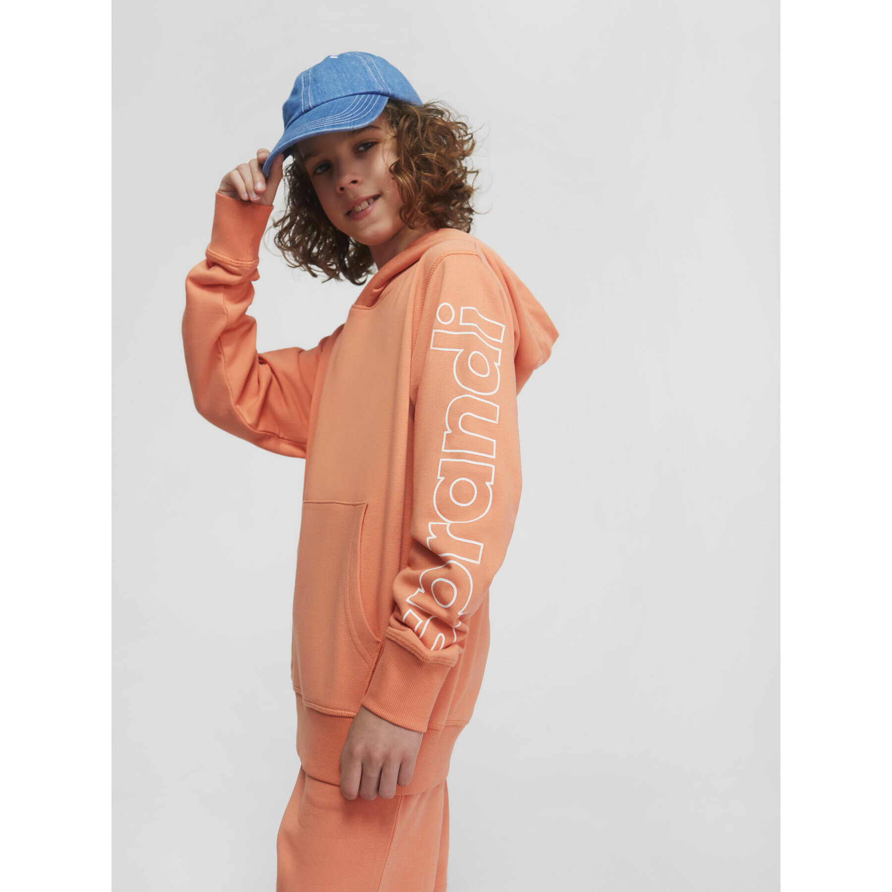Sprandi Суитшърт SS21-BLB001 Оранжев Regular Fit - Pepit.bg