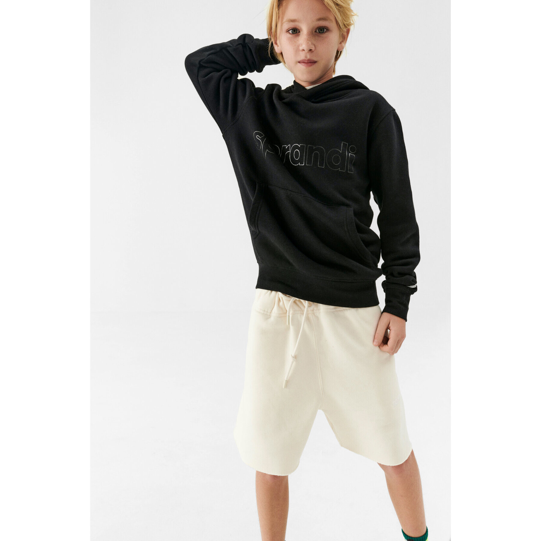 Sprandi Суитшърт SS21-BLK002 Черен Regular Fit - Pepit.bg