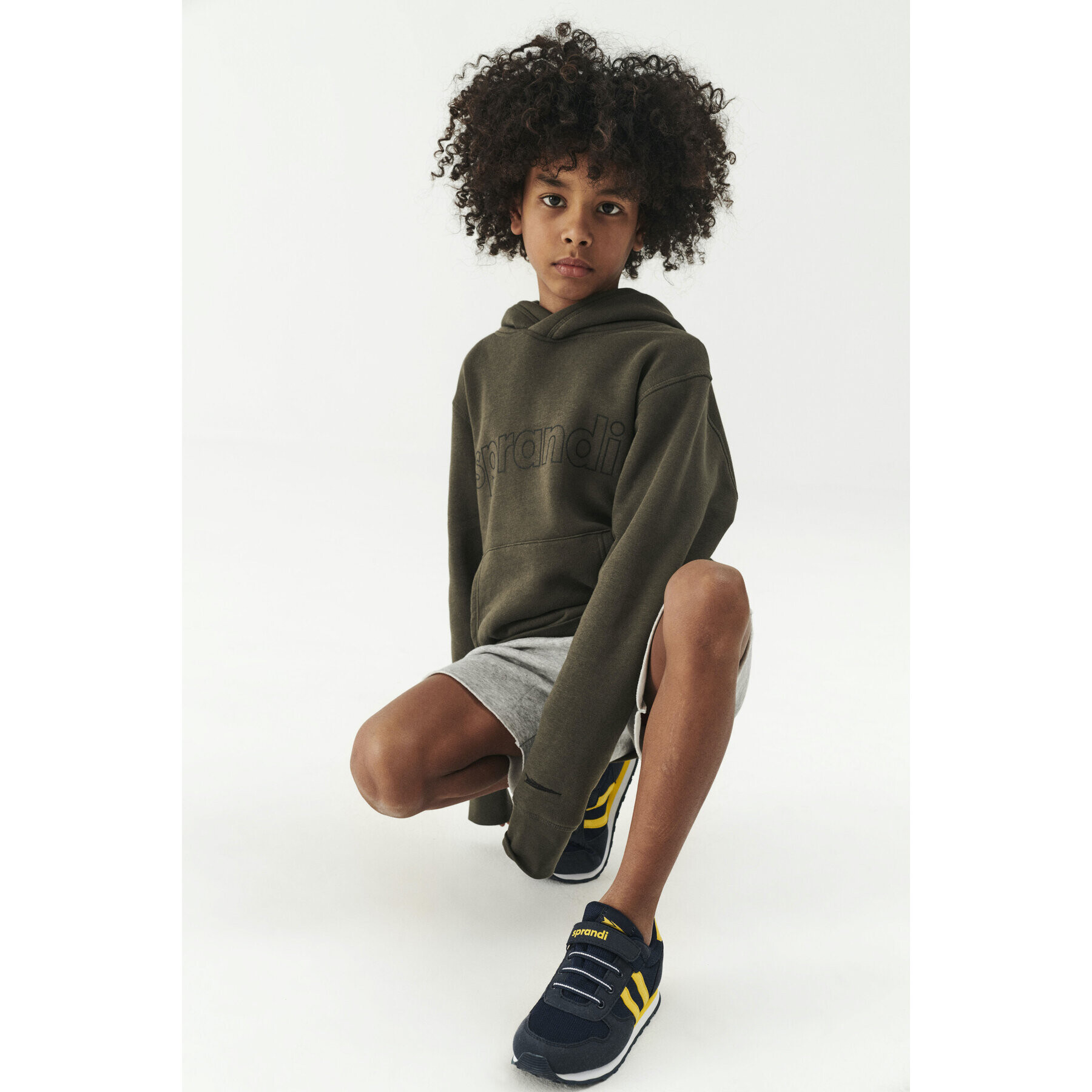 Sprandi Суитшърт SS21-BLK005 Зелен Regular Fit - Pepit.bg