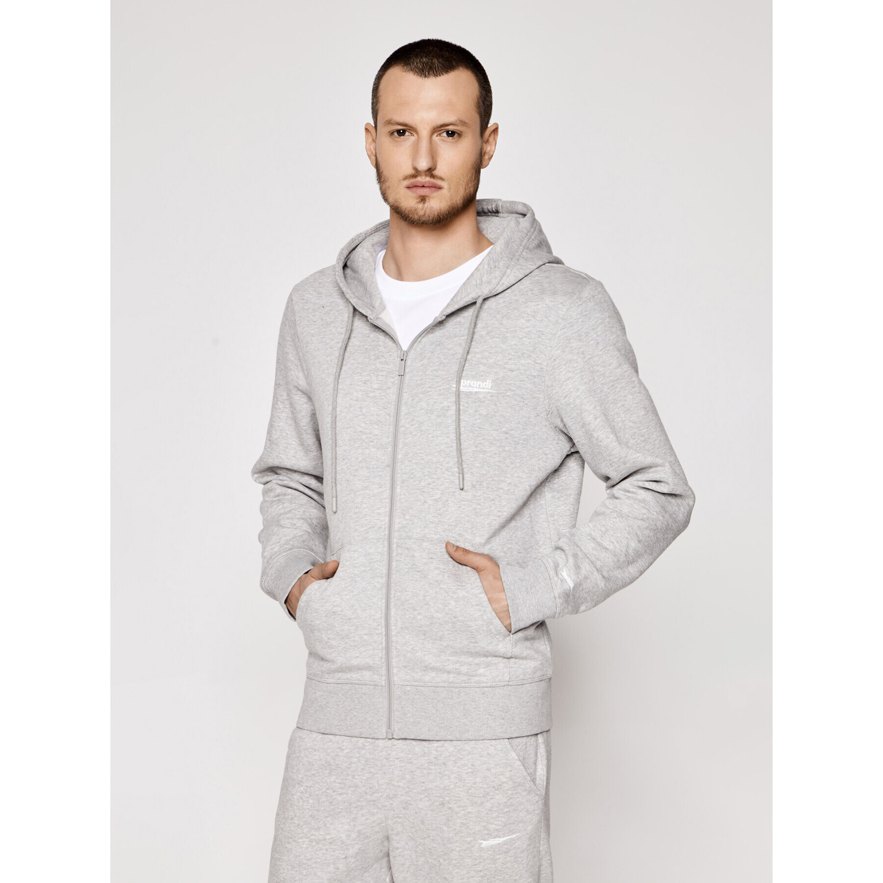 Sprandi Суитшърт SS21-BLM005 Сив Regular Fit - Pepit.bg