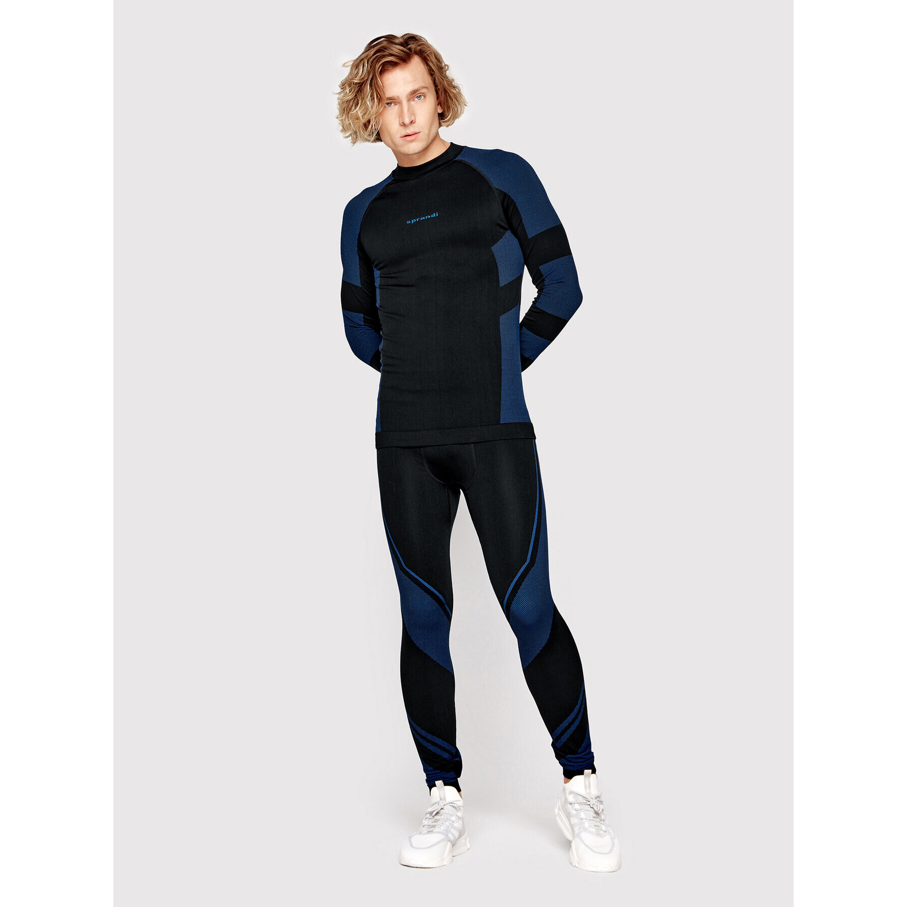 Sprandi Тениска с дълъг ръкав THERMO SP22-TSML512 Черен Slim Fit - Pepit.bg