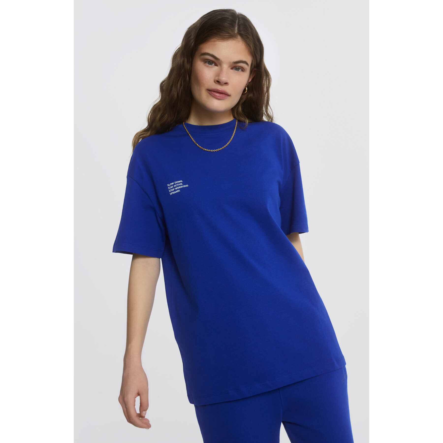 Sprandi Тишърт AW21-TSD014 Тъмносин Regular Fit - Pepit.bg