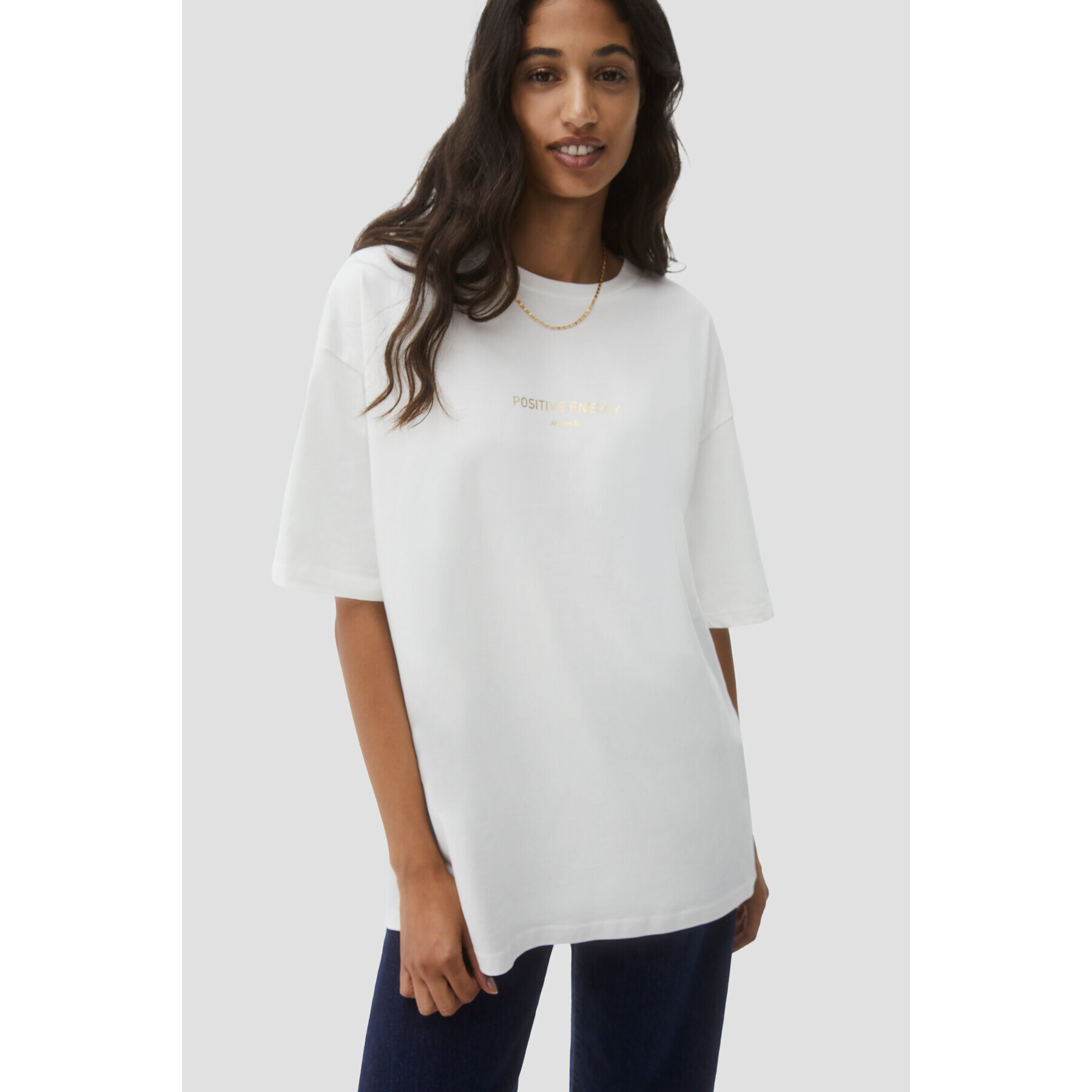 Sprandi Тишърт AW21-TSD019 Бял Relaxed Fit - Pepit.bg