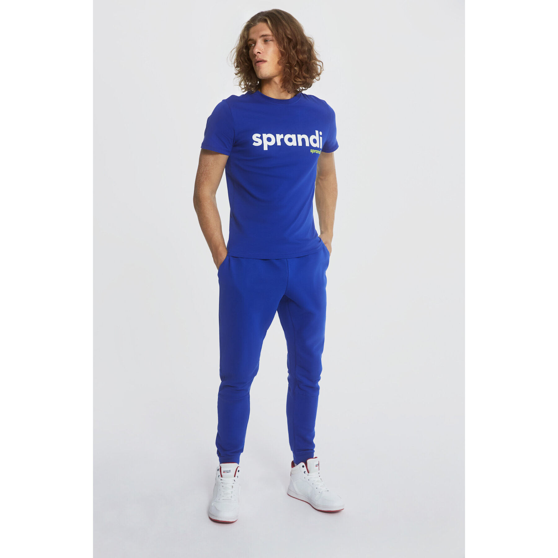 Sprandi Тишърт AW21-TSM004 Син Regular Fit - Pepit.bg