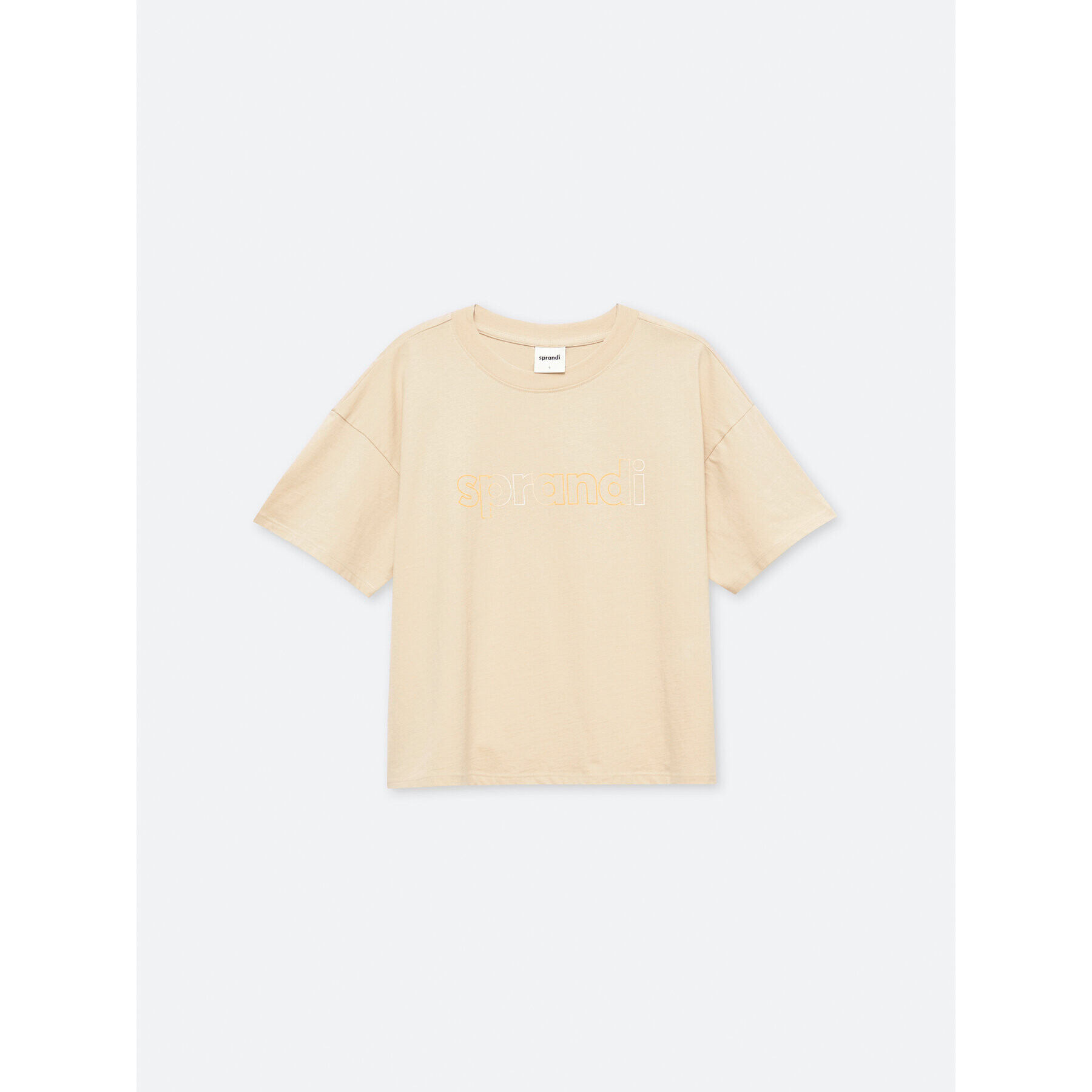 Sprandi Тишърт SP22-TSD011 Бежов Relaxed Fit - Pepit.bg