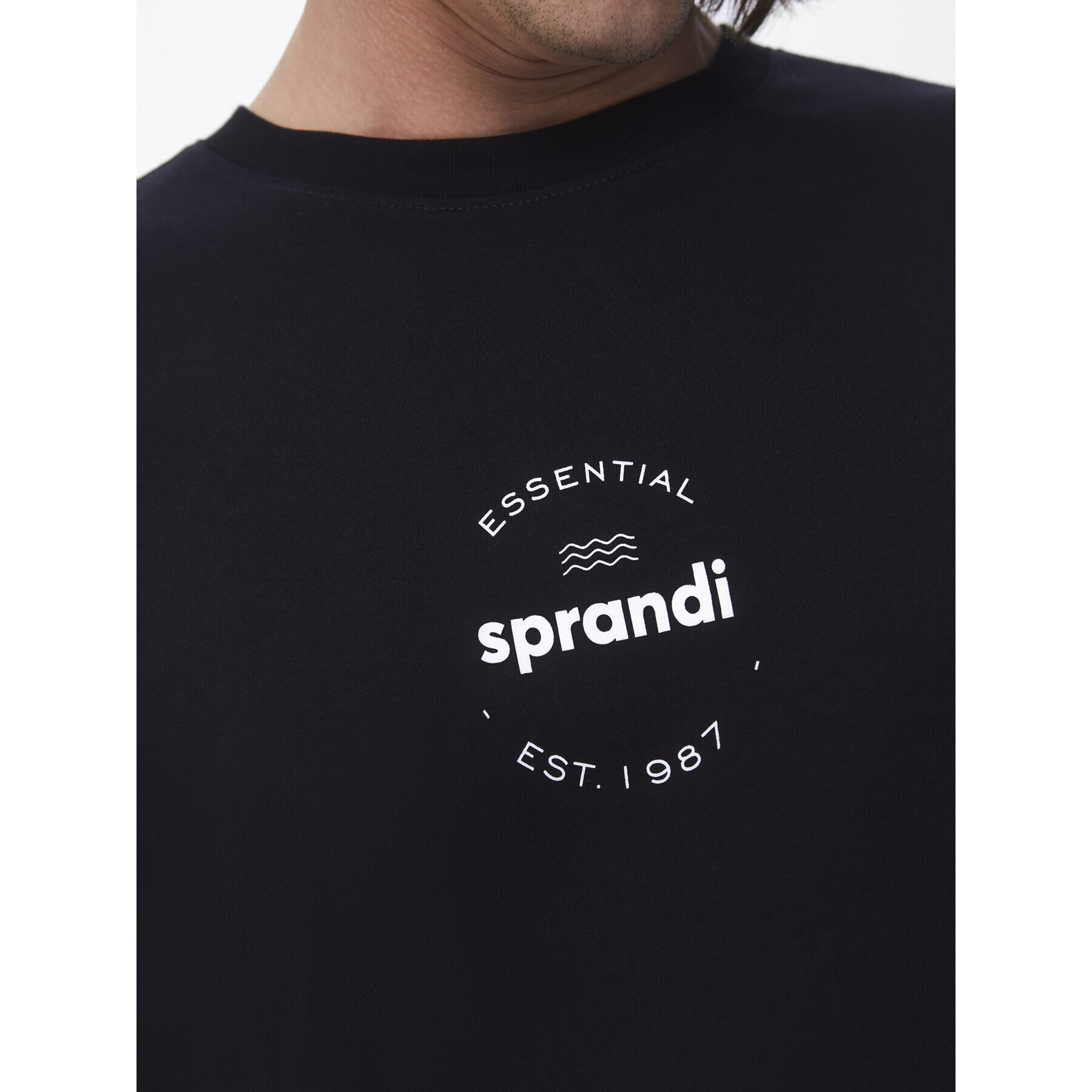 Sprandi Тишърт SP22-TSM003 Черен Regular Fit - Pepit.bg