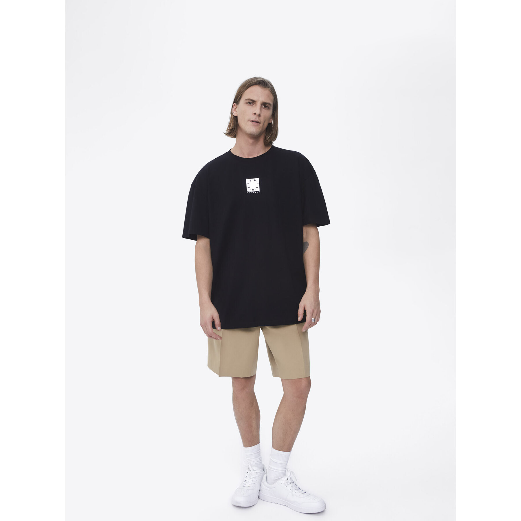 Sprandi Тишърт SP22-TSM100 Черен Relaxed Fit - Pepit.bg