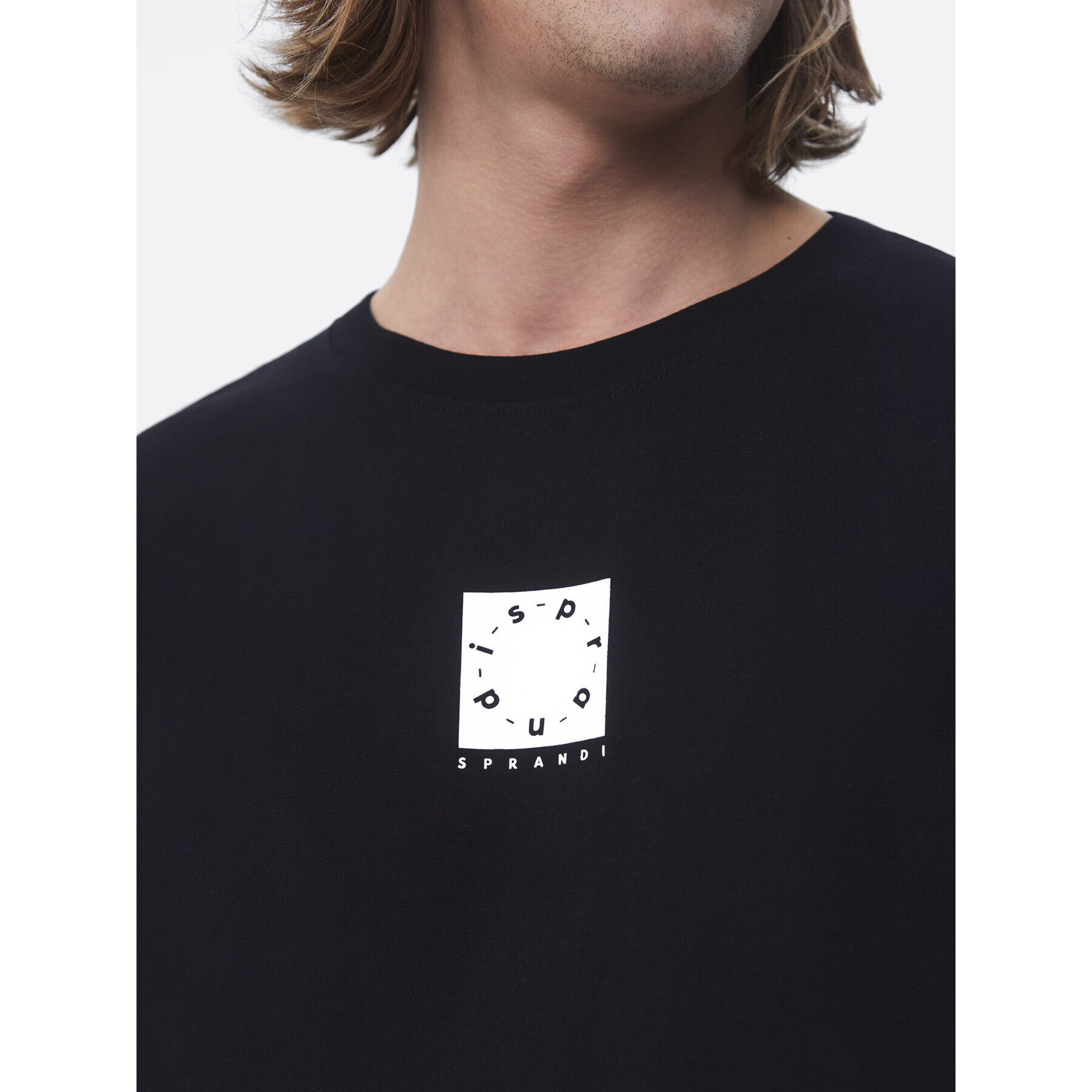 Sprandi Тишърт SP22-TSM100 Черен Relaxed Fit - Pepit.bg