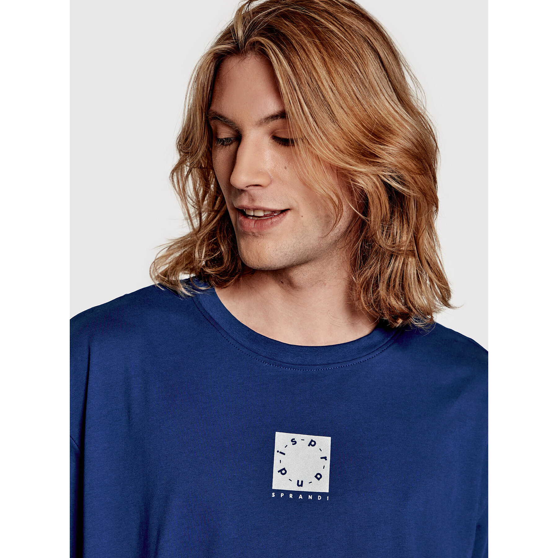Sprandi Тишърт SP22-TSM103 Син Relaxed Fit - Pepit.bg