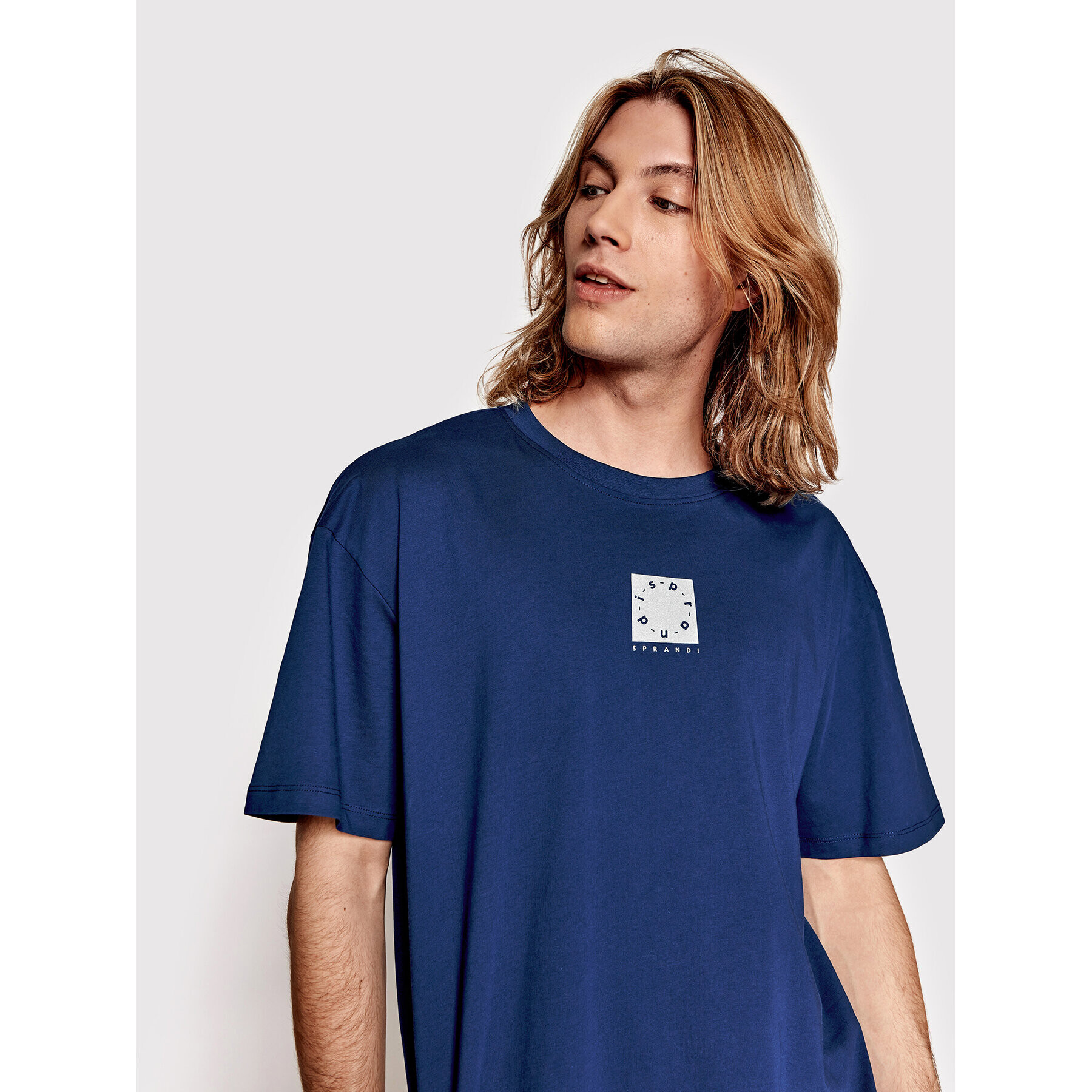 Sprandi Тишърт SP22-TSM103 Син Relaxed Fit - Pepit.bg