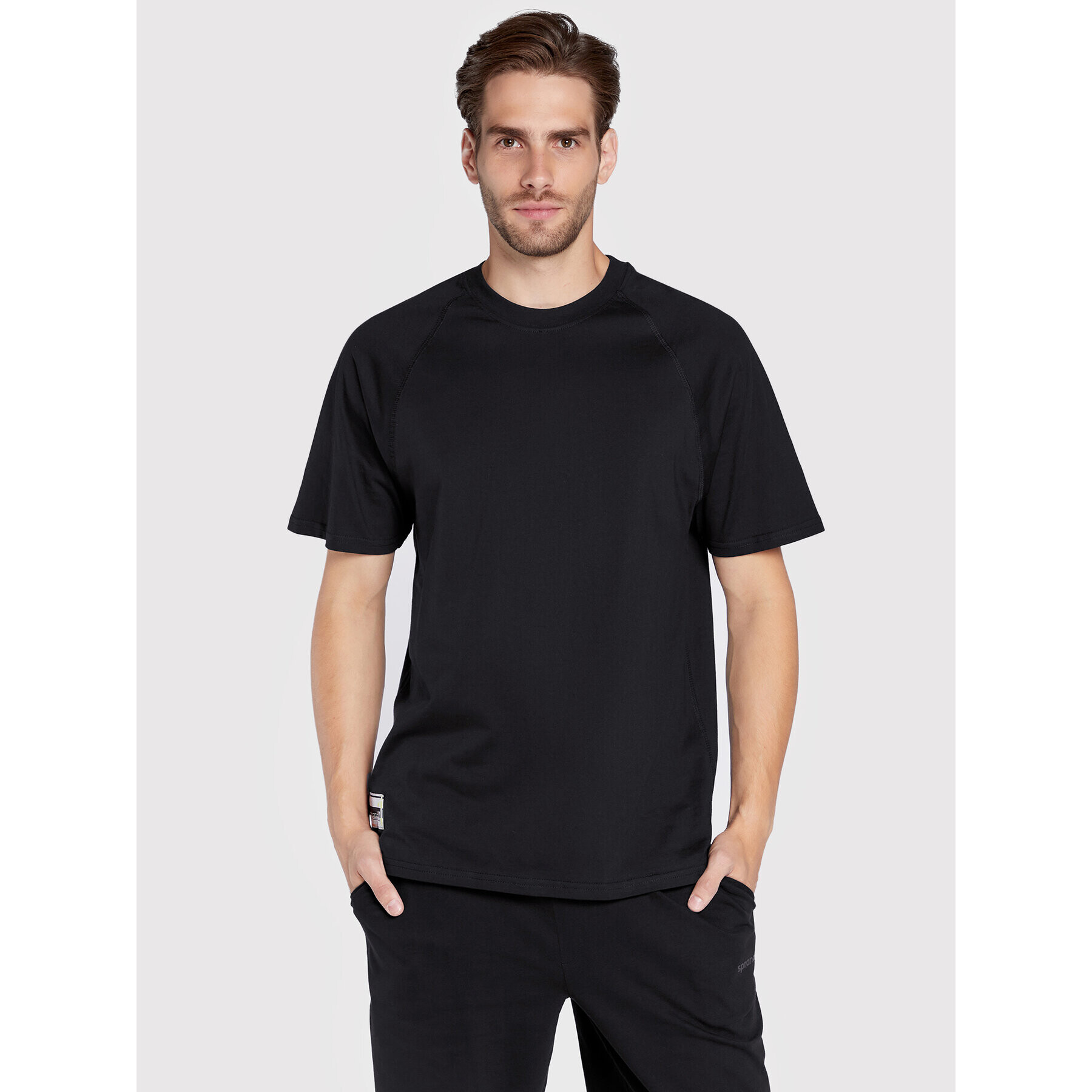 Sprandi Тишърт SP22-TSM200 Черен Regular Fit - Pepit.bg