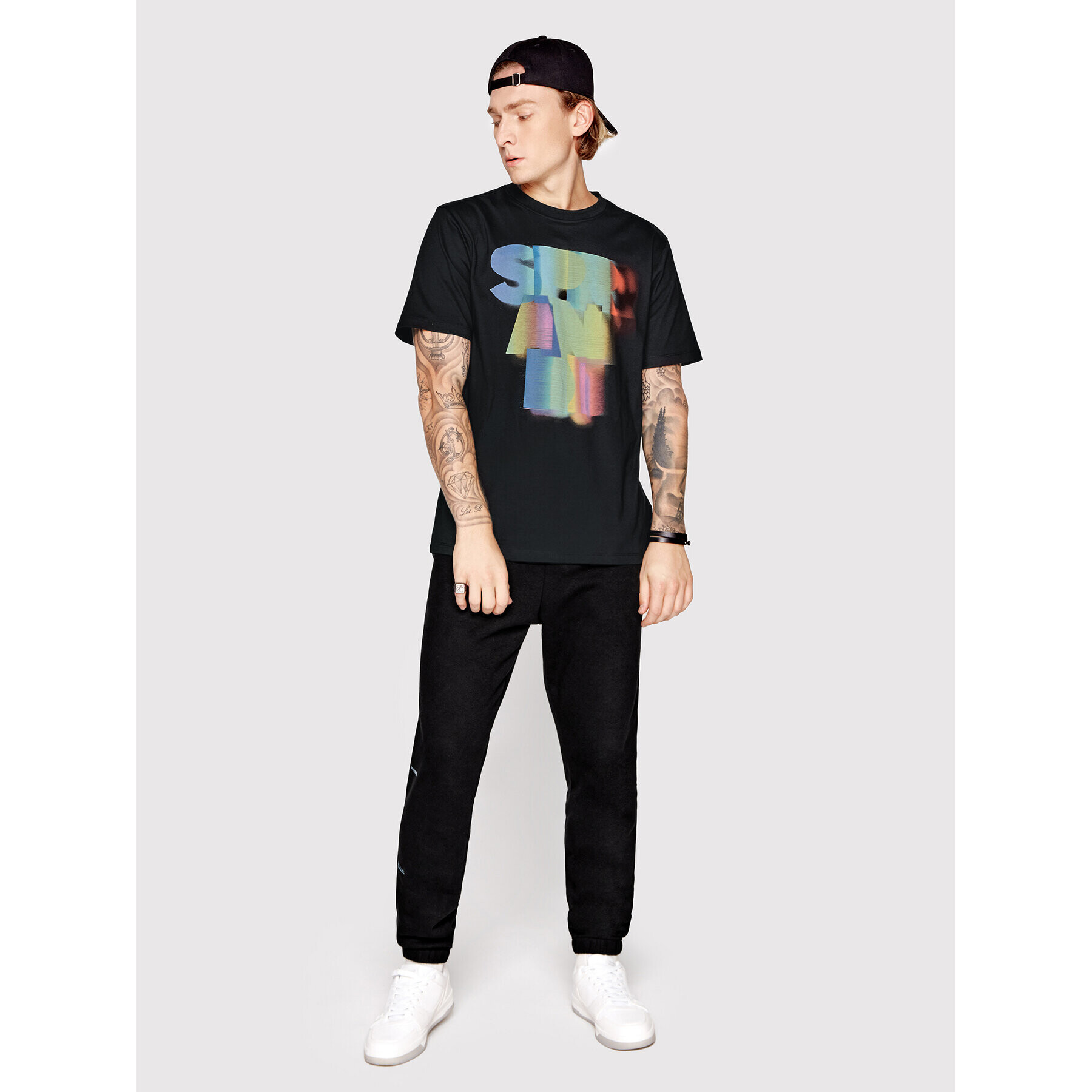 Sprandi Тишърт SP22-TSM511 Черен Regular Fit - Pepit.bg