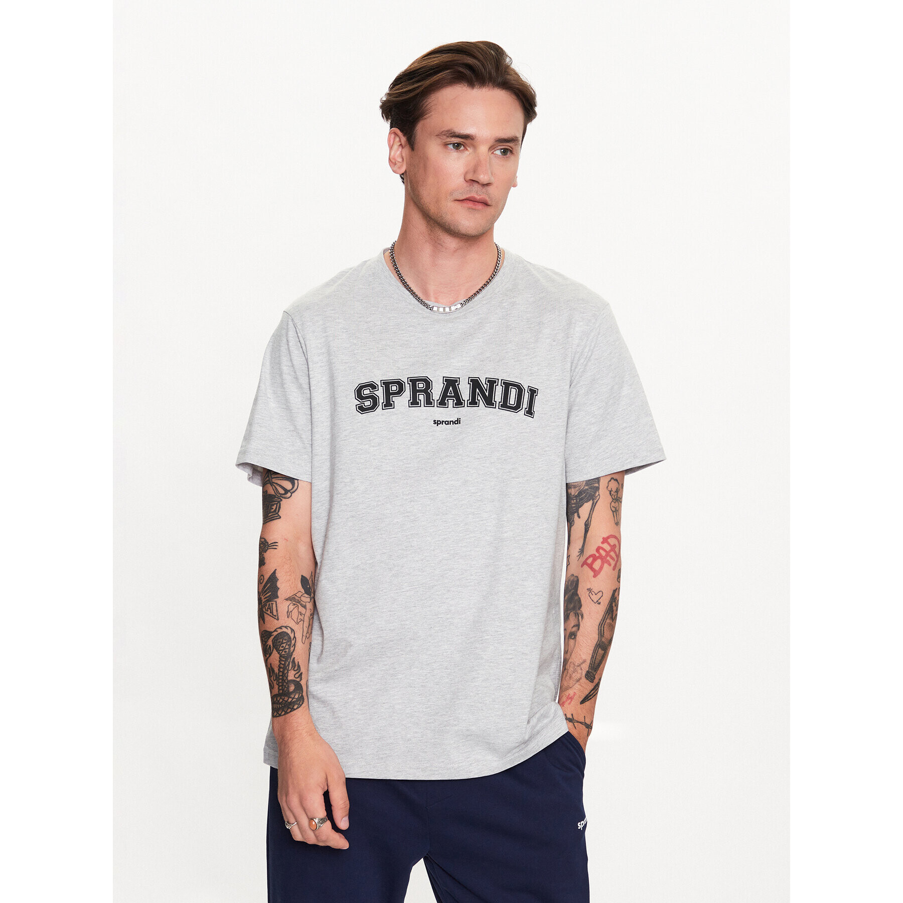 Sprandi Тишърт SP3-TSM010 Сив Regular Fit - Pepit.bg