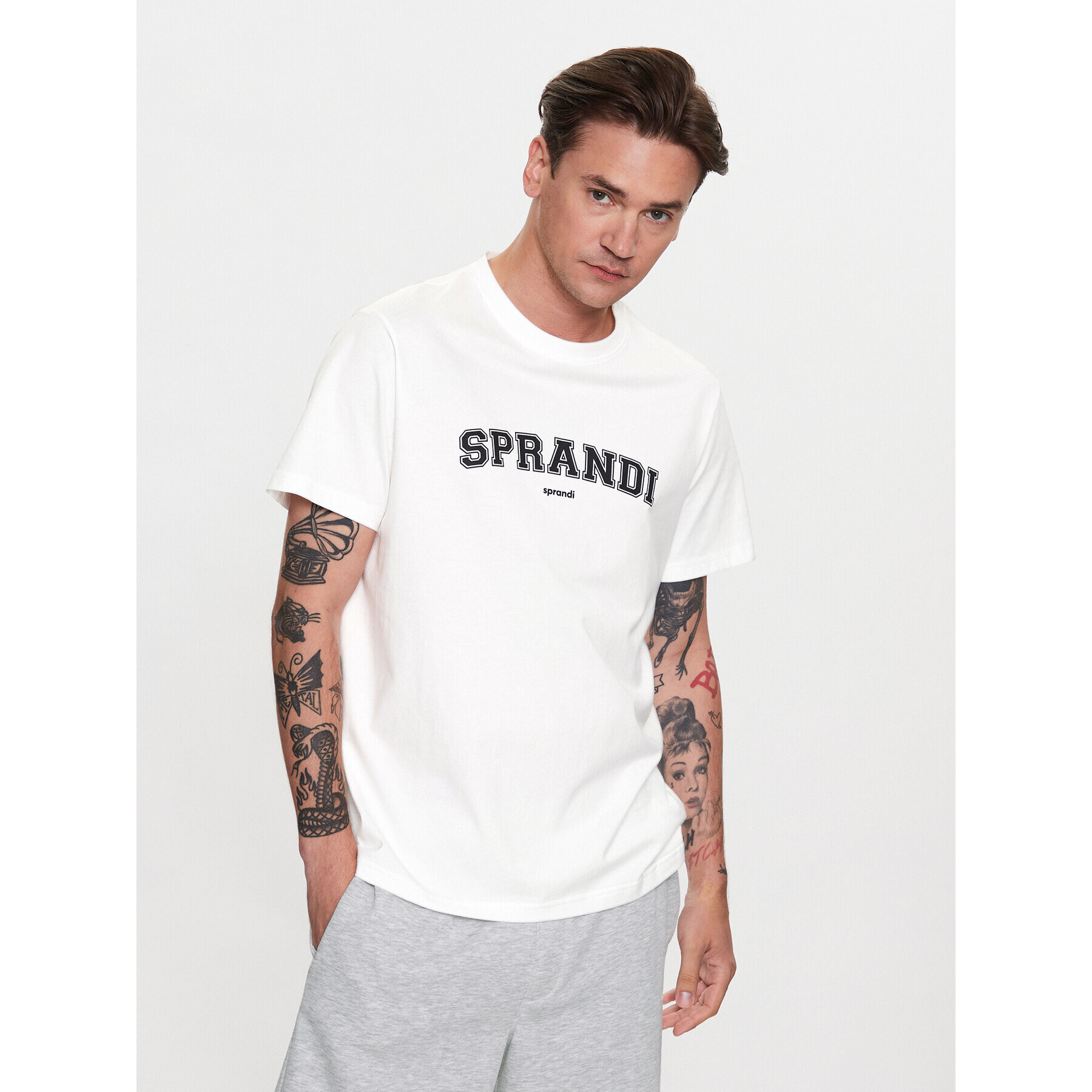 Sprandi Тишърт SP3-TSM011 Бял Regular Fit - Pepit.bg