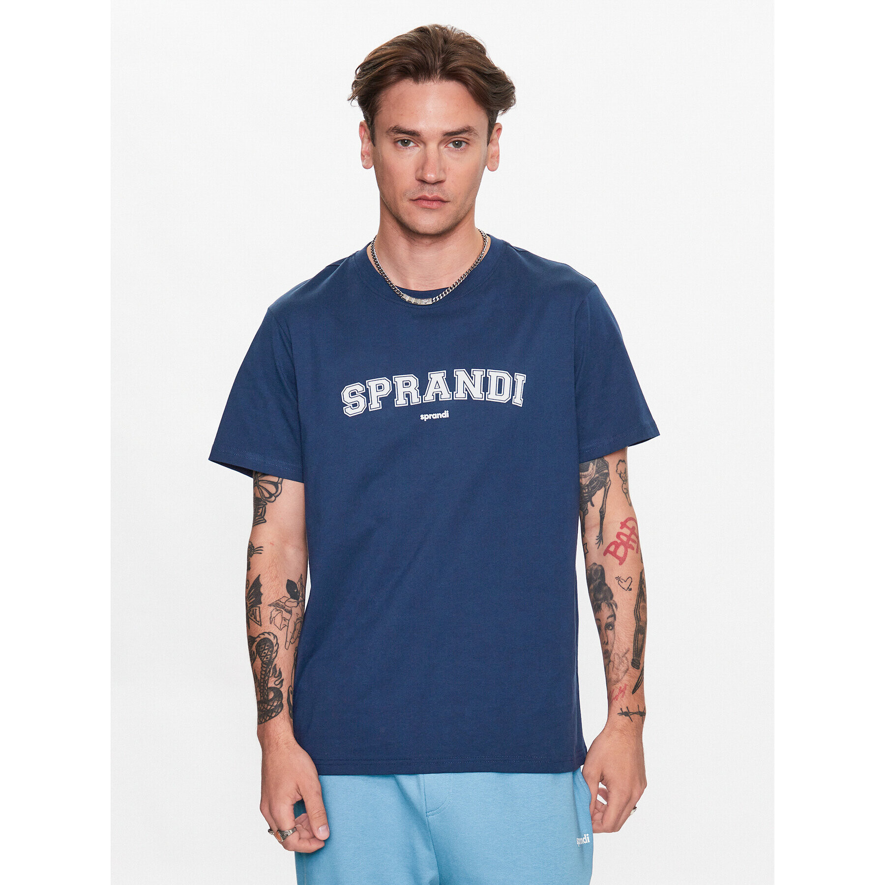 Sprandi Тишърт SP3-TSM013 Тъмносин Regular Fit - Pepit.bg