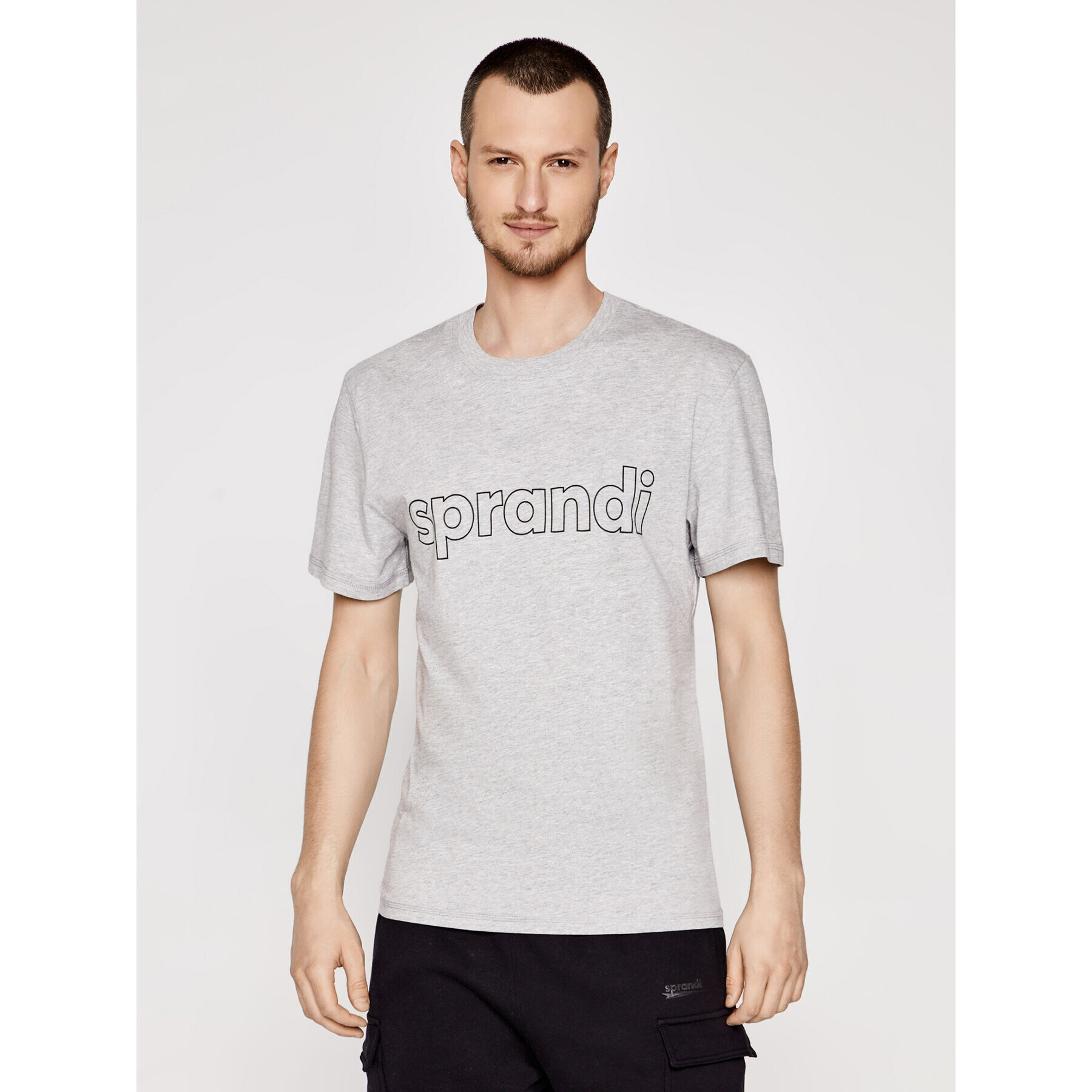 Sprandi Тишърт SS21-TSM001 Сив Regular Fit - Pepit.bg