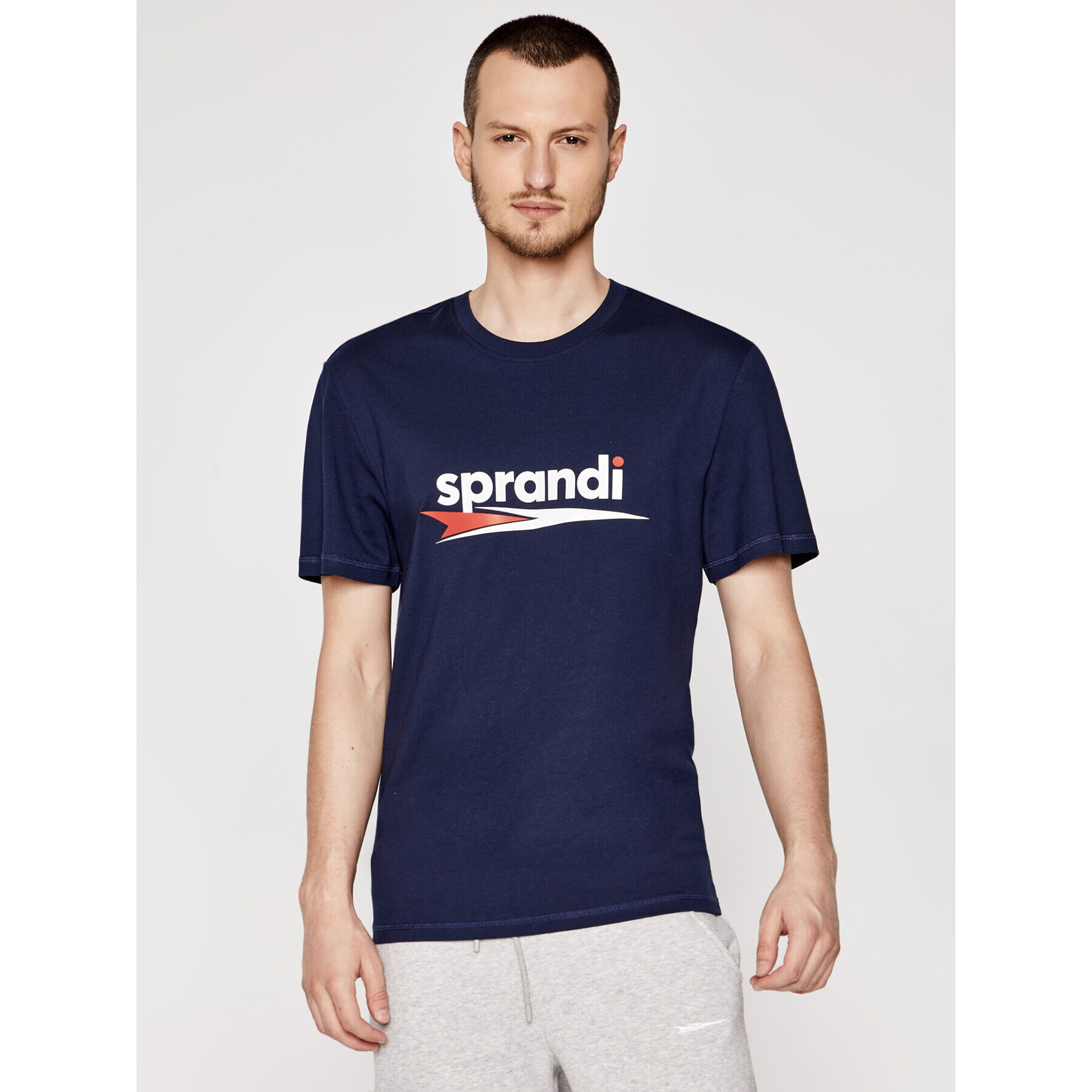 Sprandi Тишърт SS21-TSM004 Тъмносин Regular Fit - Pepit.bg