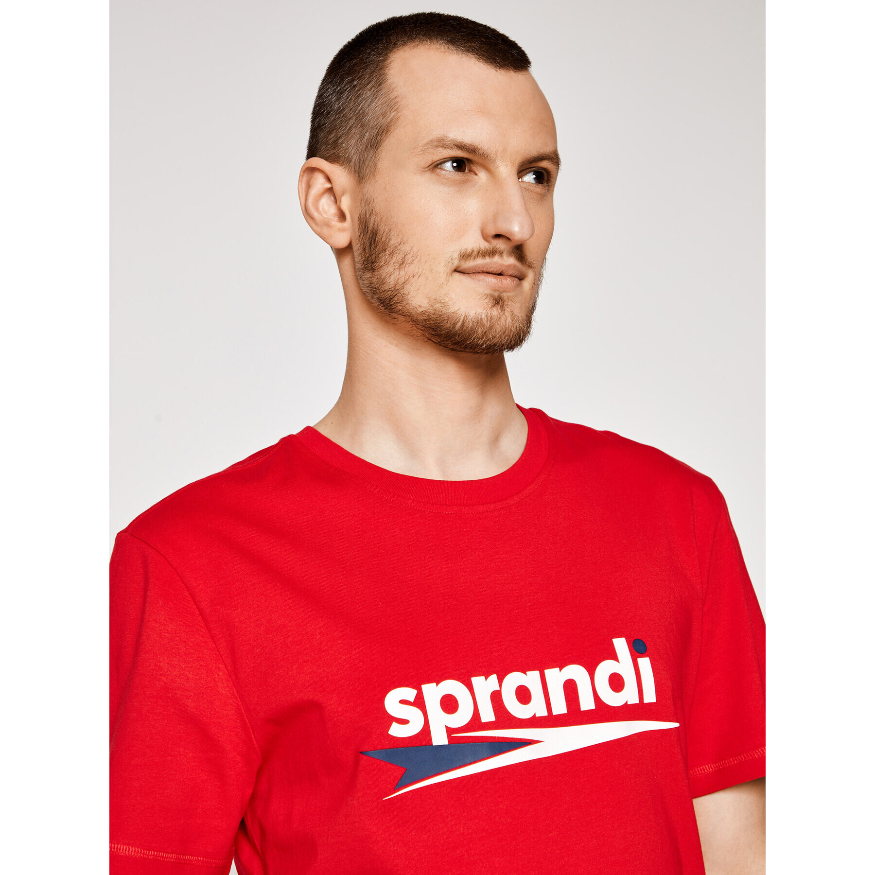 Sprandi Тишърт SS21-TSM005 Червен Regular Fit - Pepit.bg