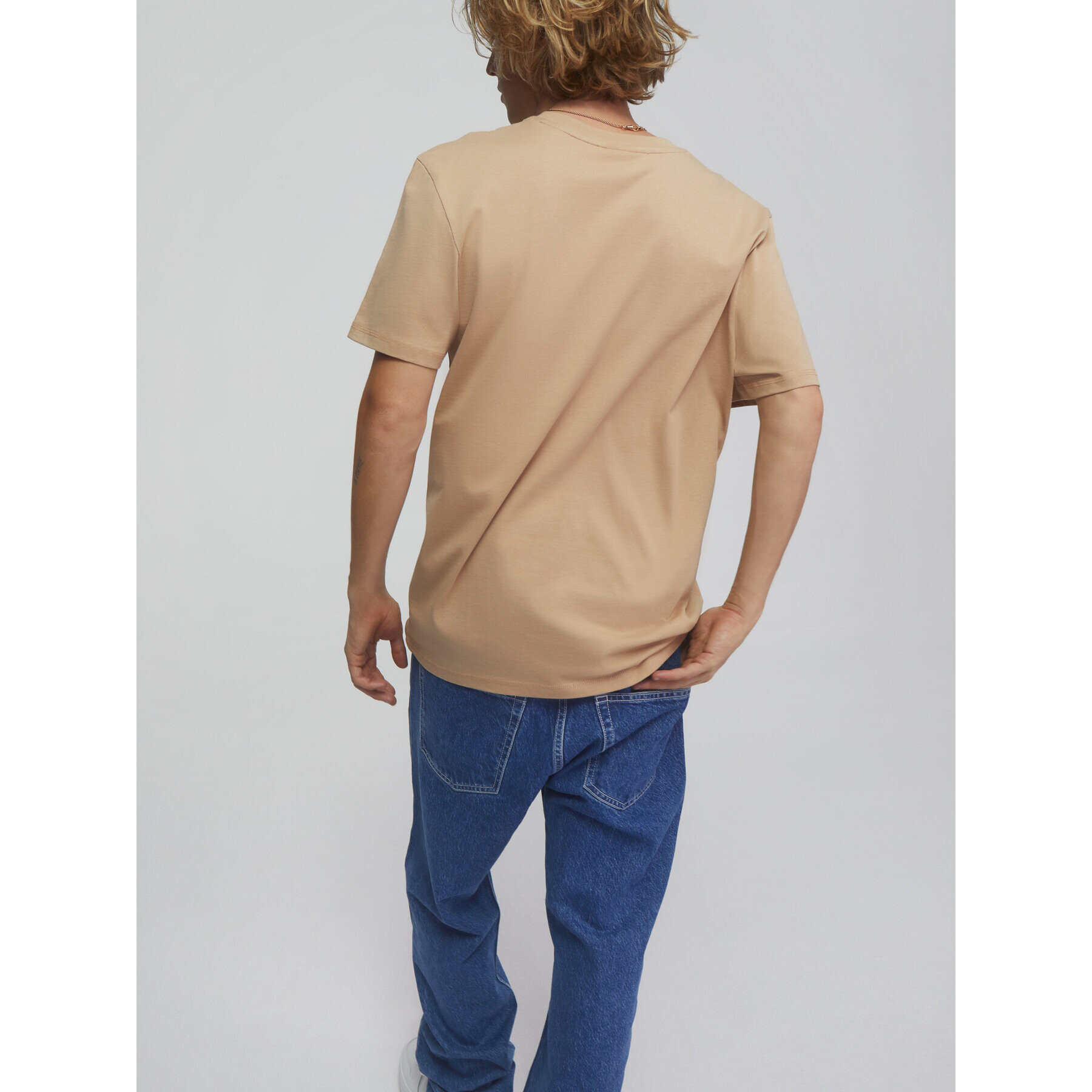 Sprandi Тишърт SS21-TSM006 Бежов Regular Fit - Pepit.bg