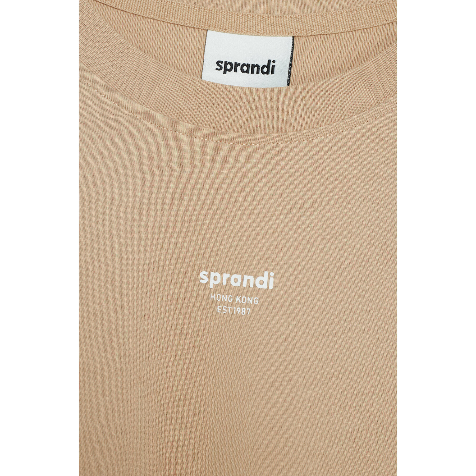 Sprandi Тишърт SS21-TSM006 Бежов Regular Fit - Pepit.bg