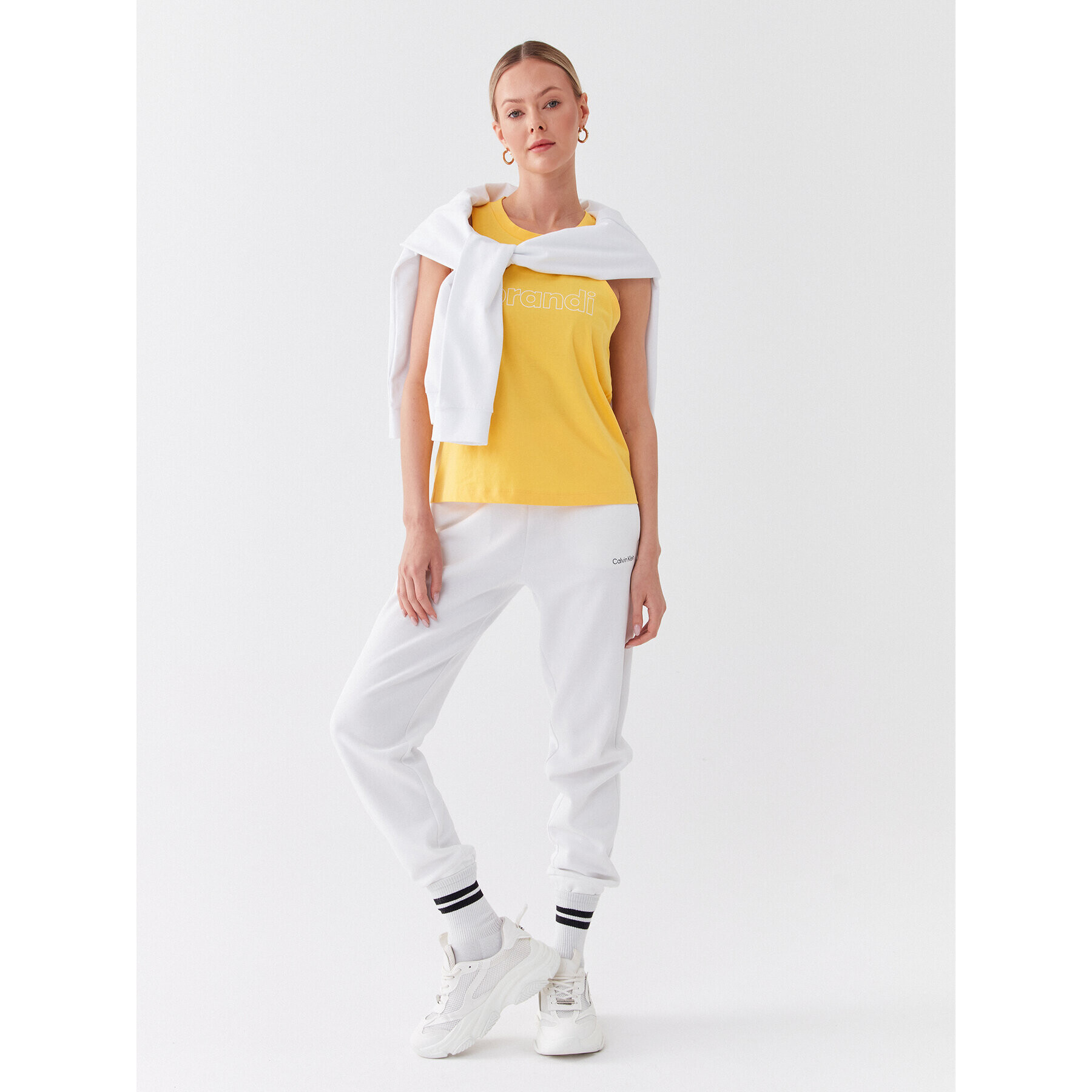 Sprandi топ SP3-TPD003 Жълт Regular Fit - Pepit.bg