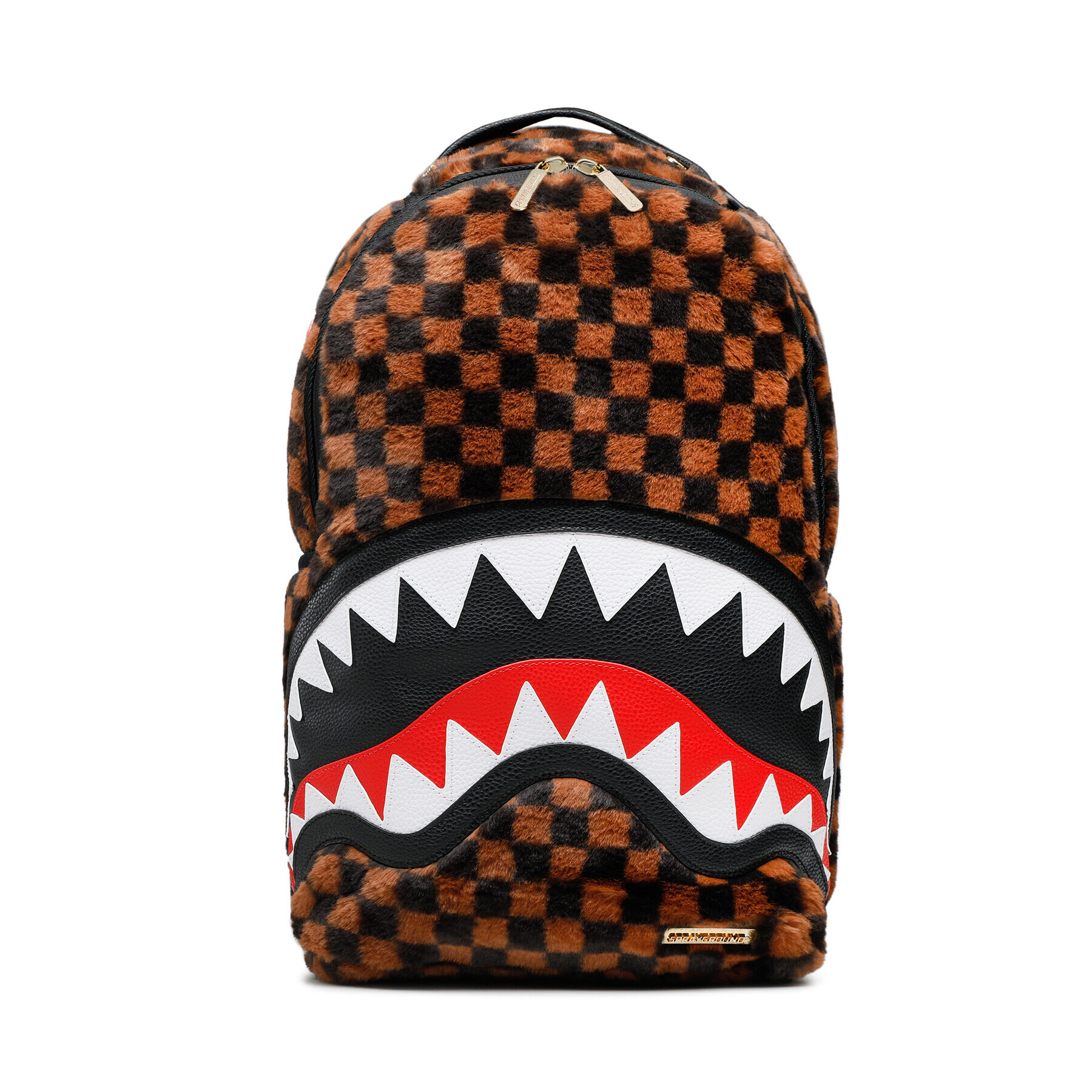 SPRAYGROUND Раница Fur Sharks In Paris Backpack 910B4817NSZ Кафяв - Pepit.bg