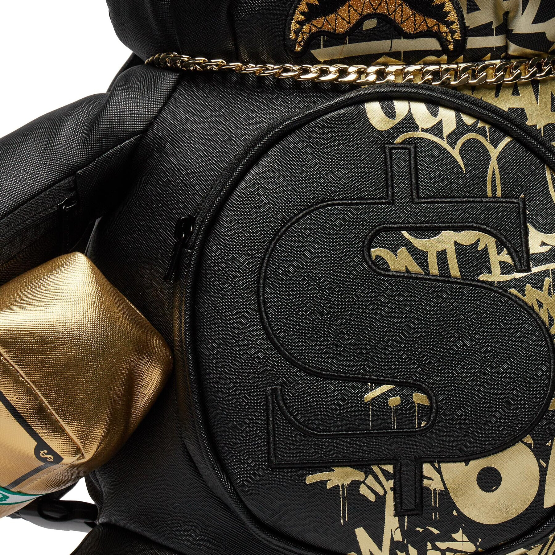 SPRAYGROUND Раница Half Graff Gold Bear 910B5538NSZ Черен - Pepit.bg