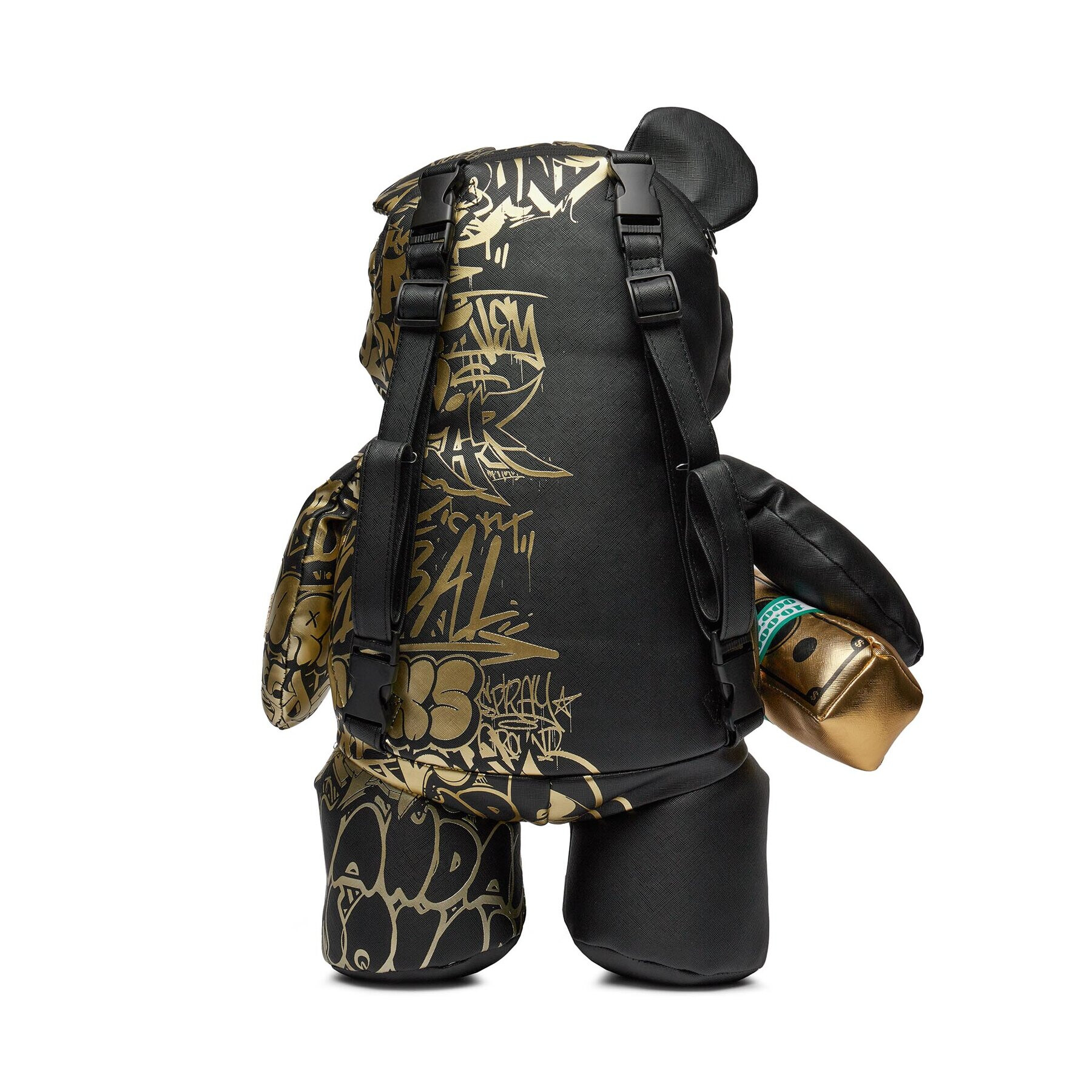 SPRAYGROUND Раница Half Graff Gold Bear 910B5538NSZ Черен - Pepit.bg