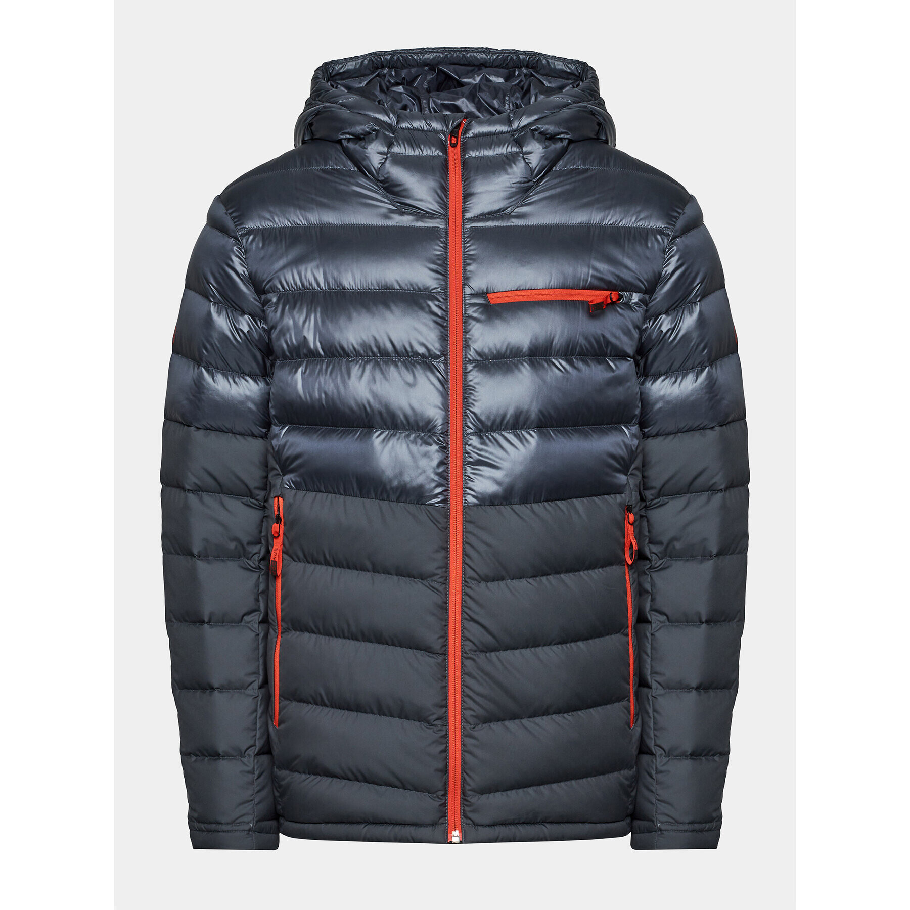 Spyder Пухено яке Timeless Hoodie Down 211214 Сив Regular Fit - Pepit.bg