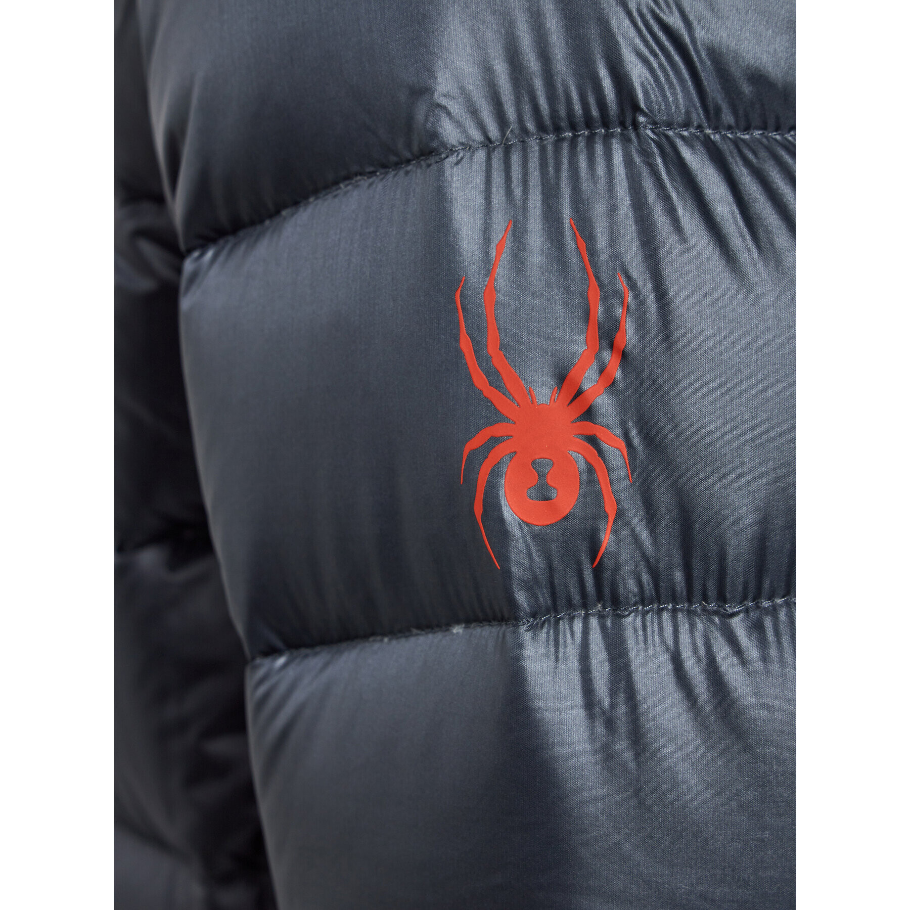 Spyder Пухено яке Timeless Hoodie Down 211214 Сив Regular Fit - Pepit.bg