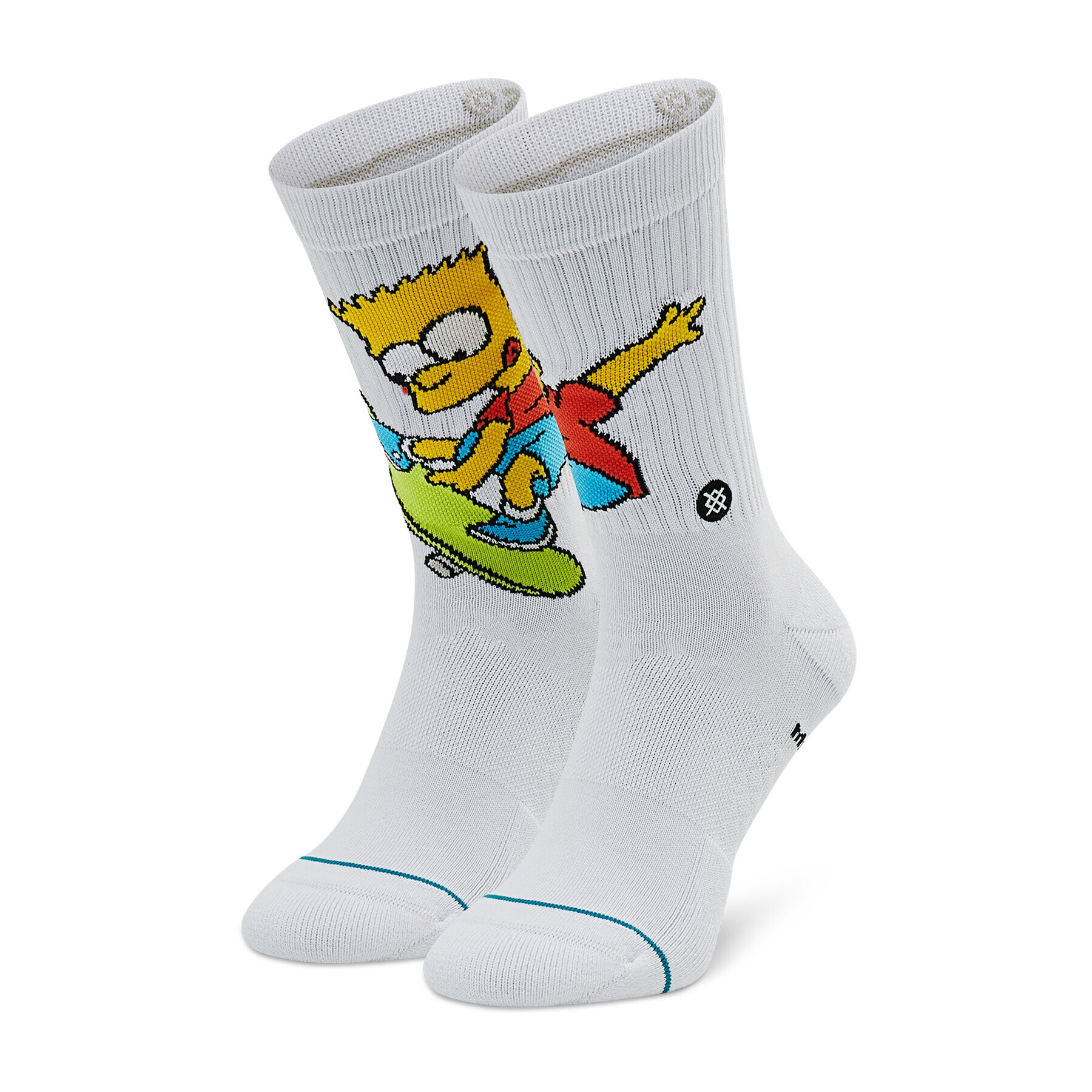 Stance Чорапи дълги мъжки Bart Simpson A556A22BAR Бял - Pepit.bg